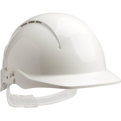 Centurion Concept White Vented Slip-Ratchet Safety Helmet