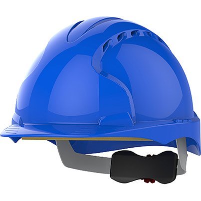 JSP Evo3 Blue Vented Wheel-Ratchet Safety Helmet