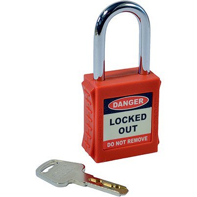 Spectrum Industrial Red Lockout Padlock