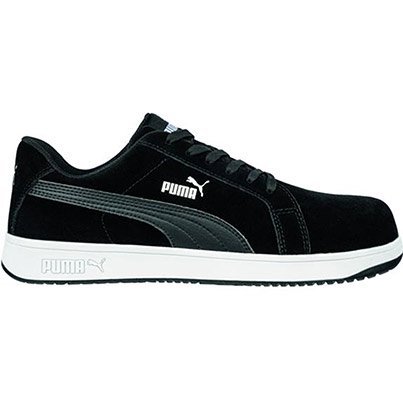 Puma Iconic Black Suede S1PL Safety Trainers 7 41