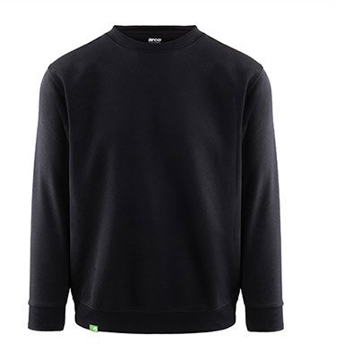 Arco Responsible Unisex Black Crew-Neck Sweatshirt M