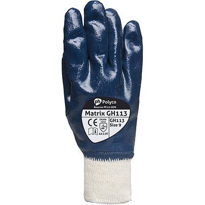 Polyco Matrix GH113 Nitrile-Coated Work Gloves 10