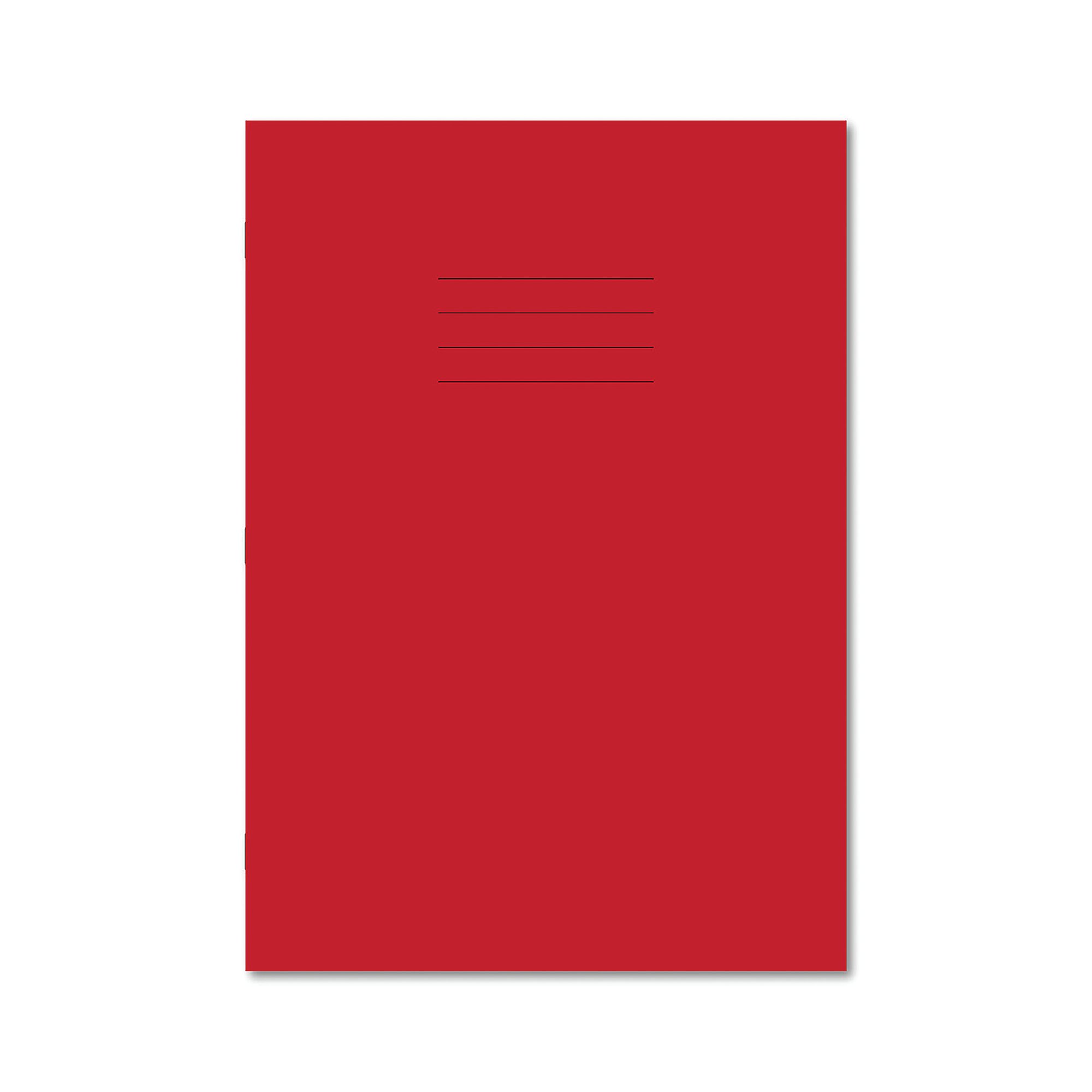 Hamelin Handwriting Book 4/16mm Lined 80Pg A4 Red Pack of 50 400185756
