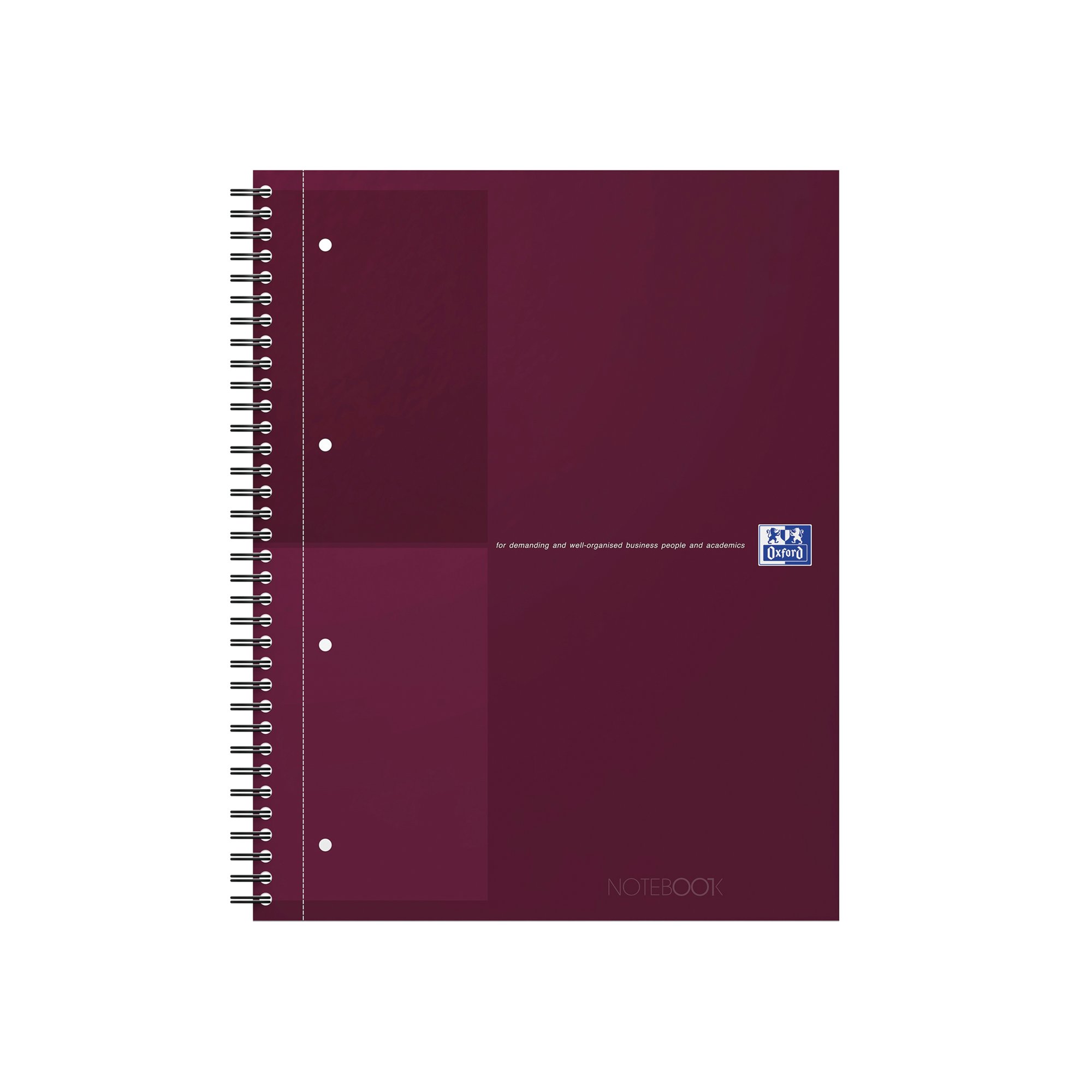 Oxford Hardback Wirebound Notebook 160 Pages Special Edition A4+ Red 400194459-S