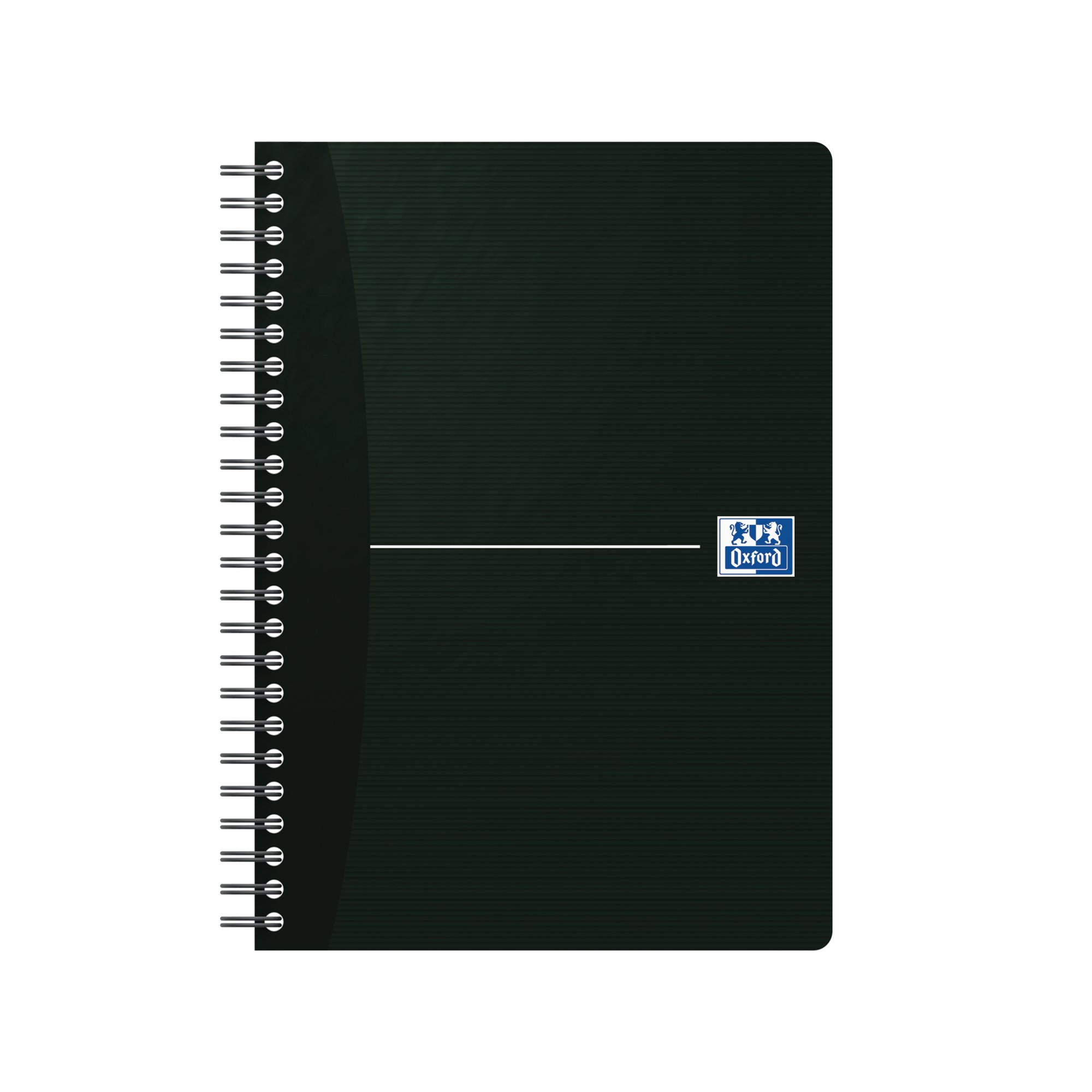 Oxford Card Cover Wirebound Notebook A5 Black (5 Pack) 100103627