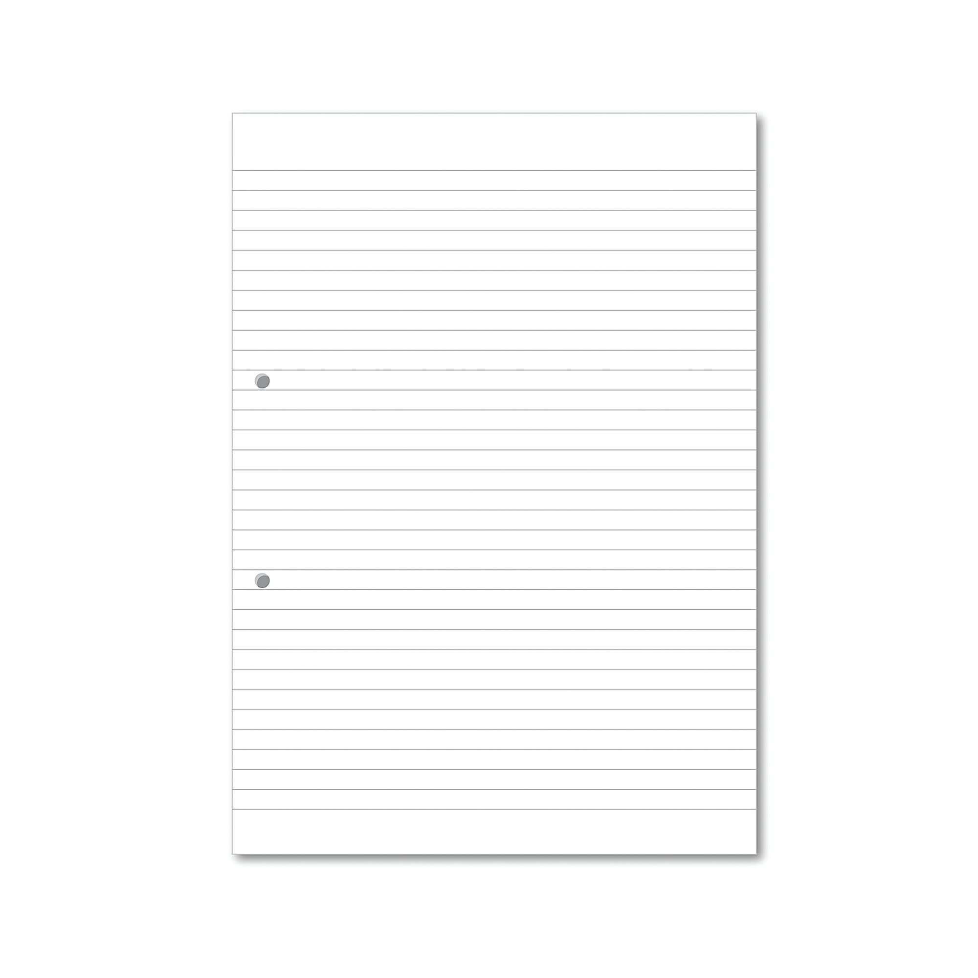Hamelin Loose Leaf Paper 8mm Lined 1000 Page Punched 2 Hole A4 (Pack of 5) 100105063