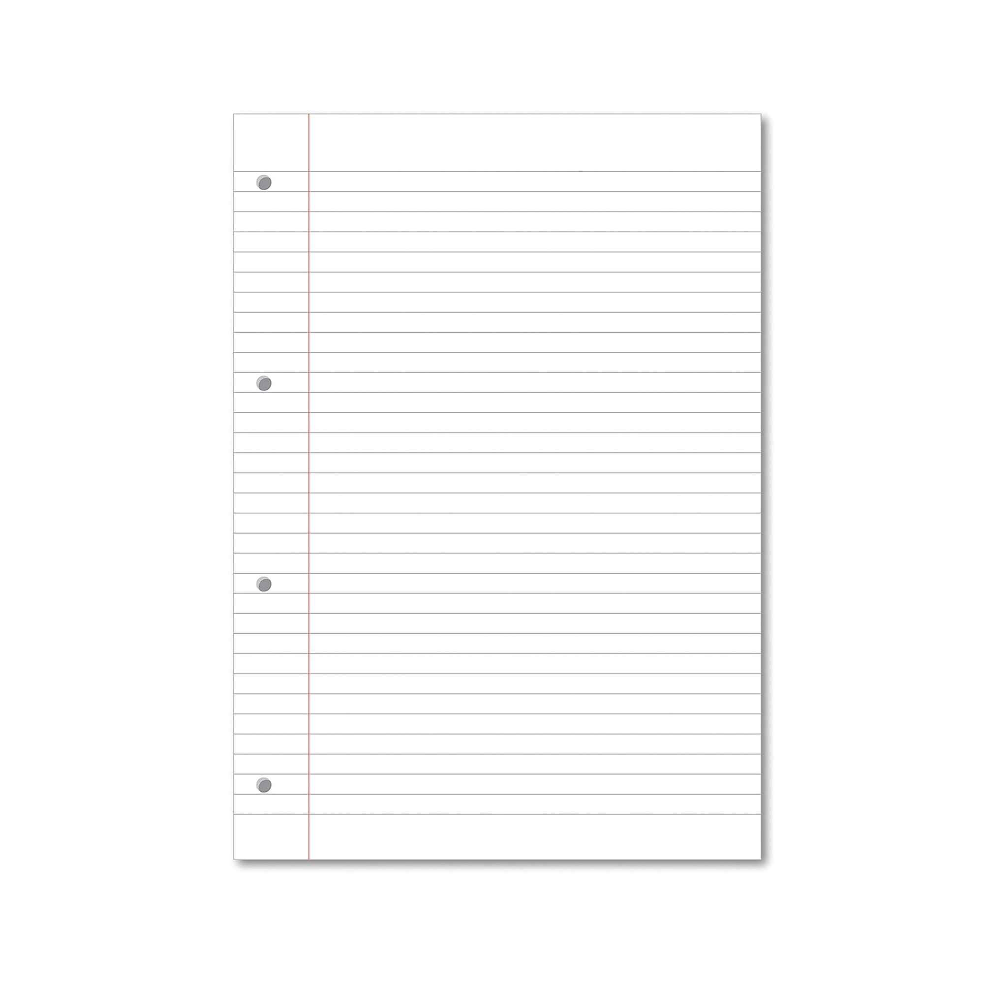 Hamelin Loose Leaf Paper 8mm Lined 1000 Page Punched 4 Hole A4 (Pack of 5) 100102905