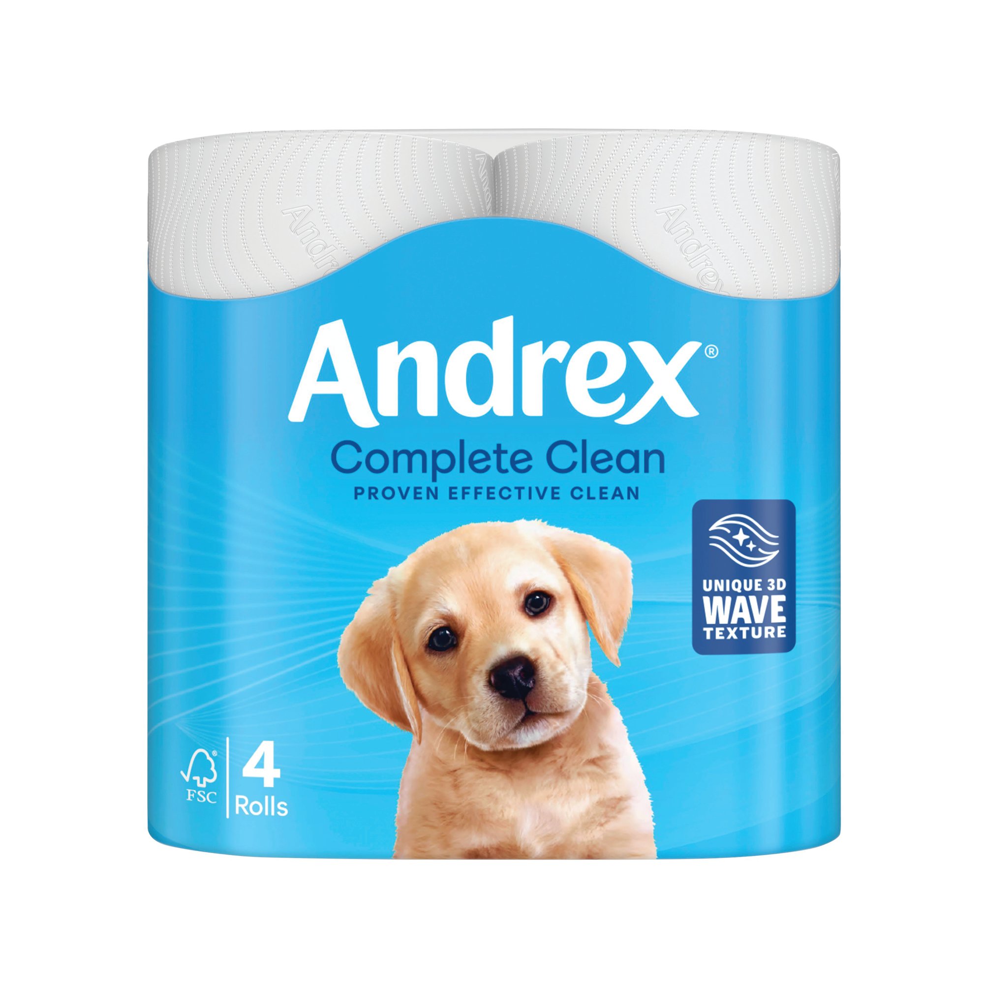Andrex Toilet Tissue 2-Ply 4x6 Rolls White Pack of 24 4480125