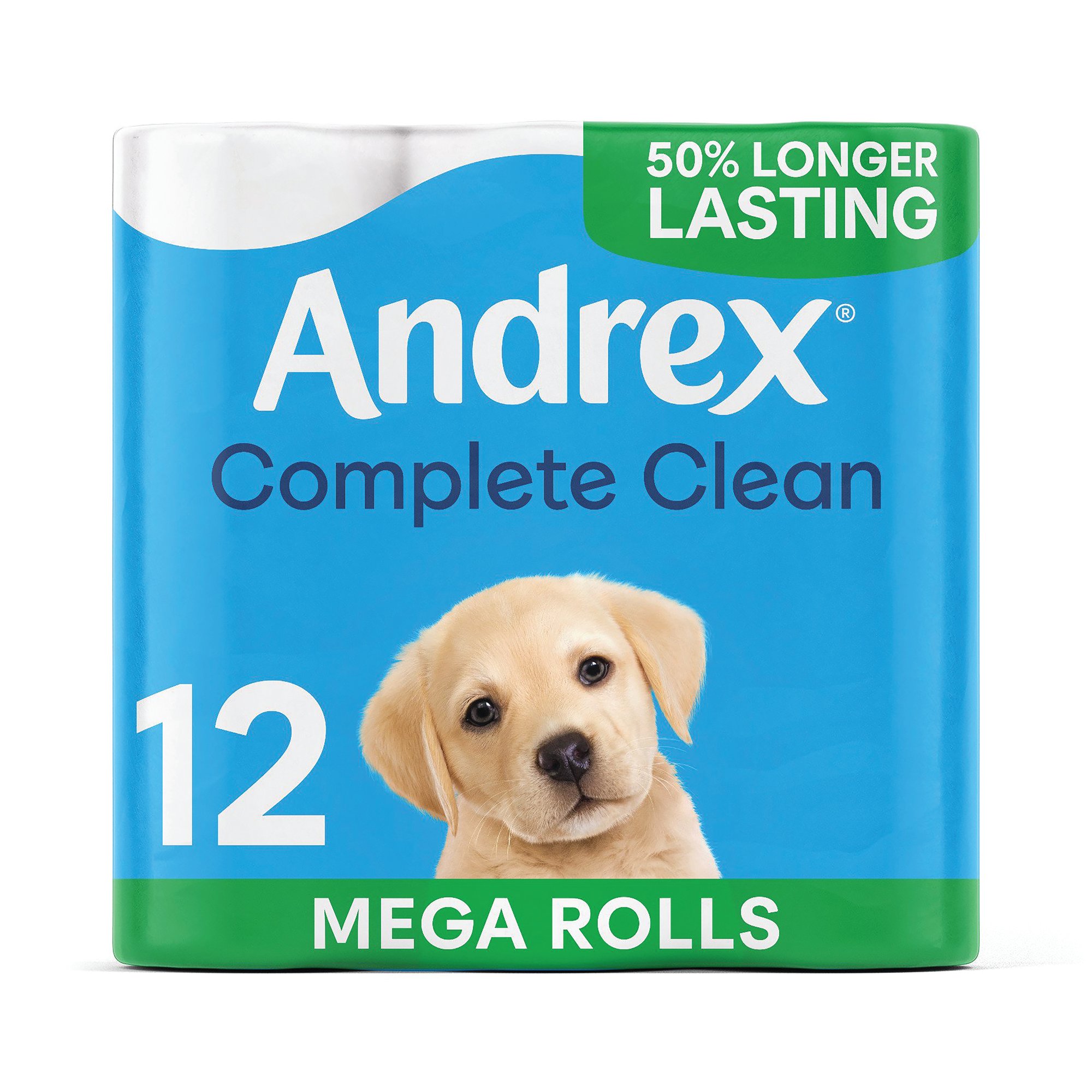 Andrex Complete Clean Mega Toilet Roll 2-Ply 290 Sh Pack of 12 4982014