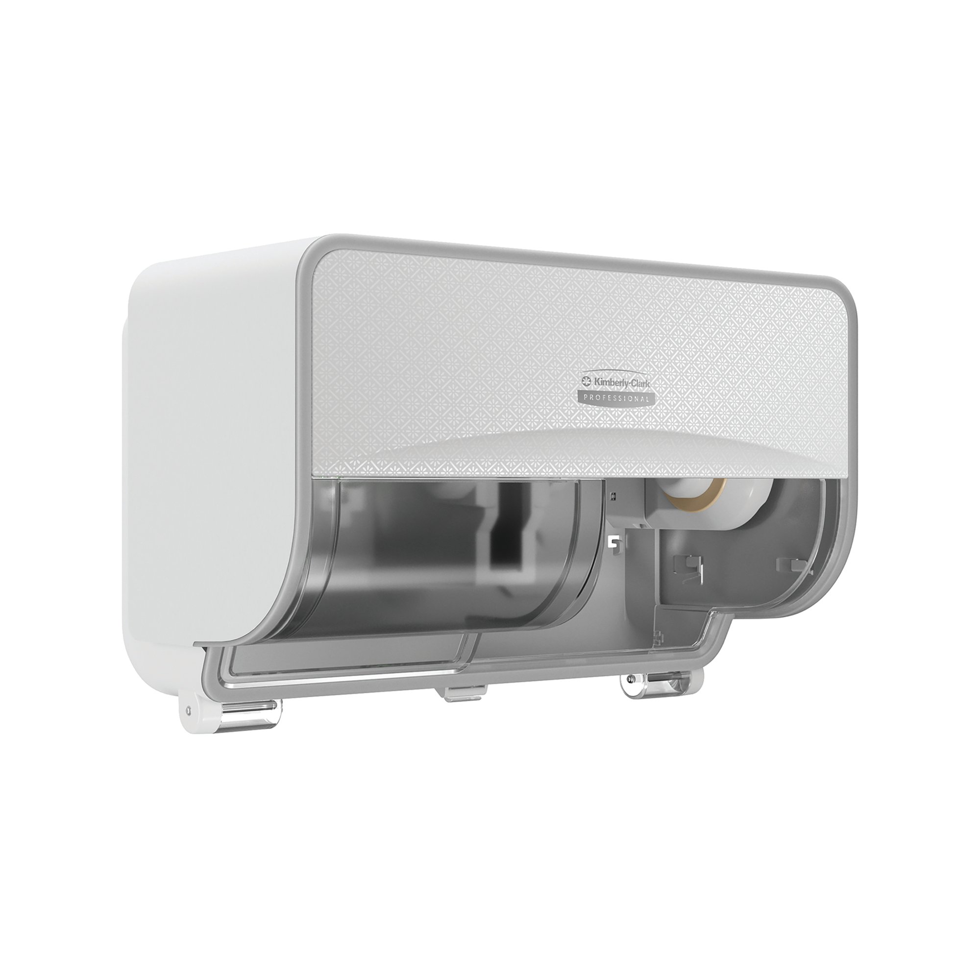 Kimberly Clark ICON 2 Roll Toilet Paper Dispenser White Mosaic 53945