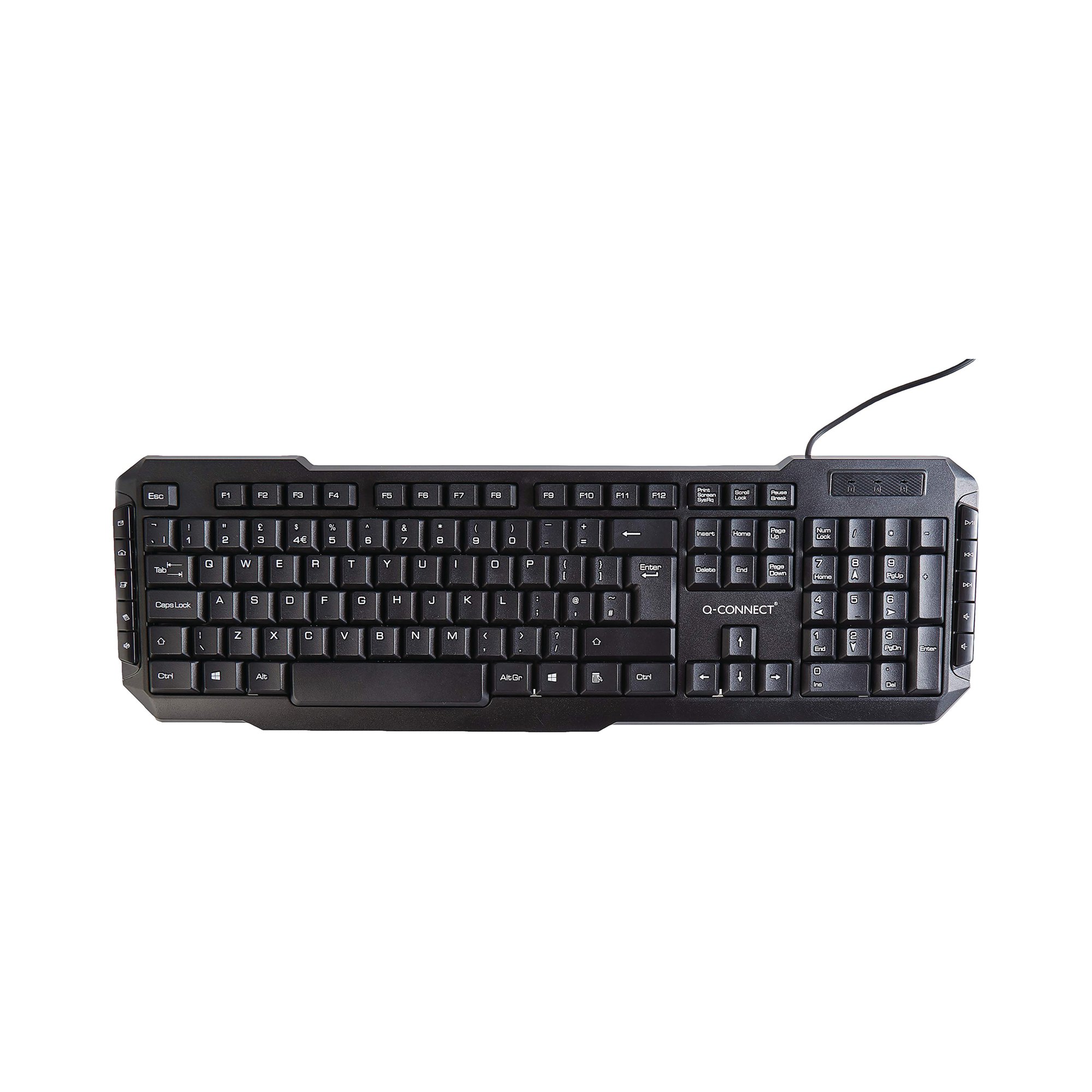 Q-Connect Economy Wired Keyboard Black KF00779