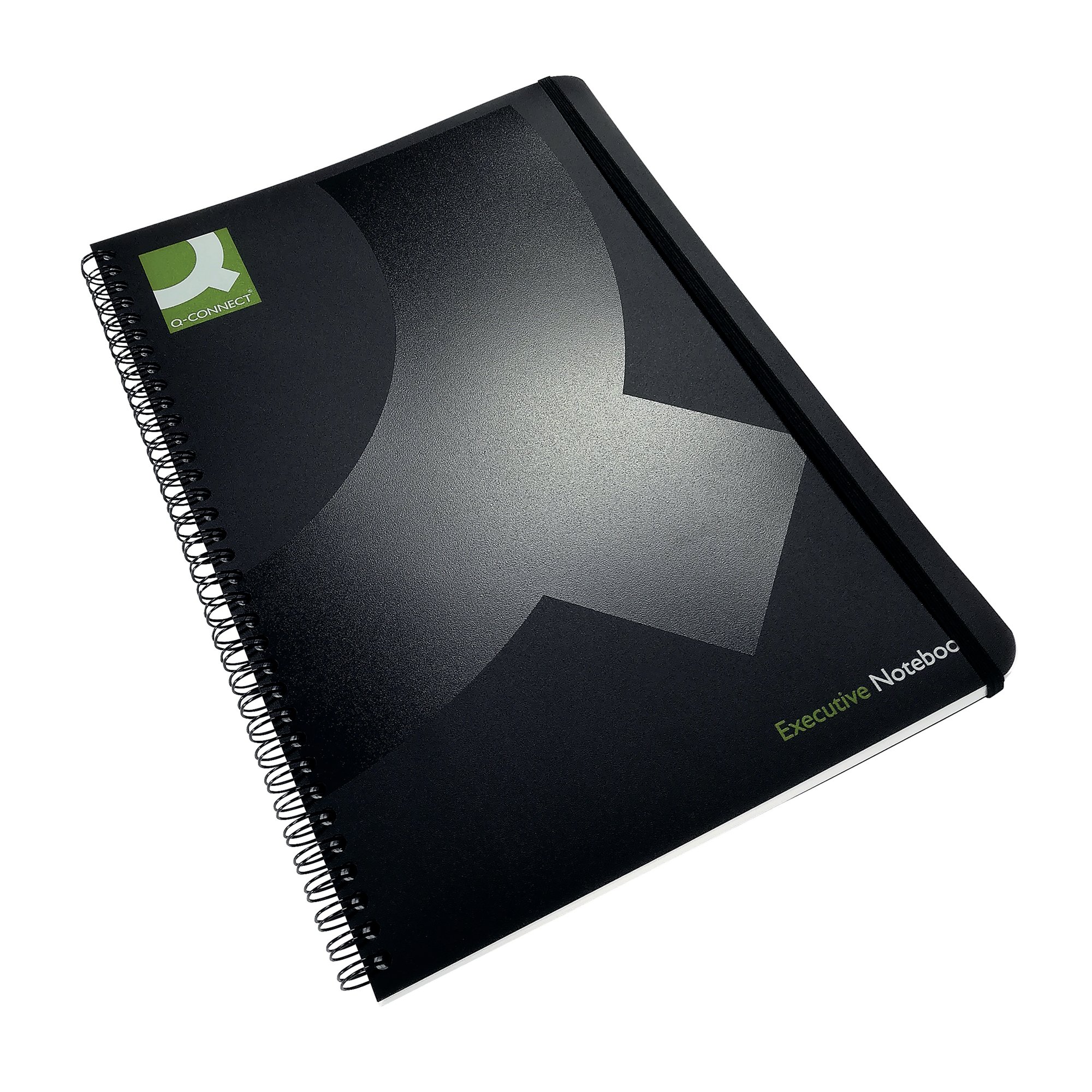 Q-Connect Polypropylene Wirebound Book A4 Black (3 Pack) KF03729