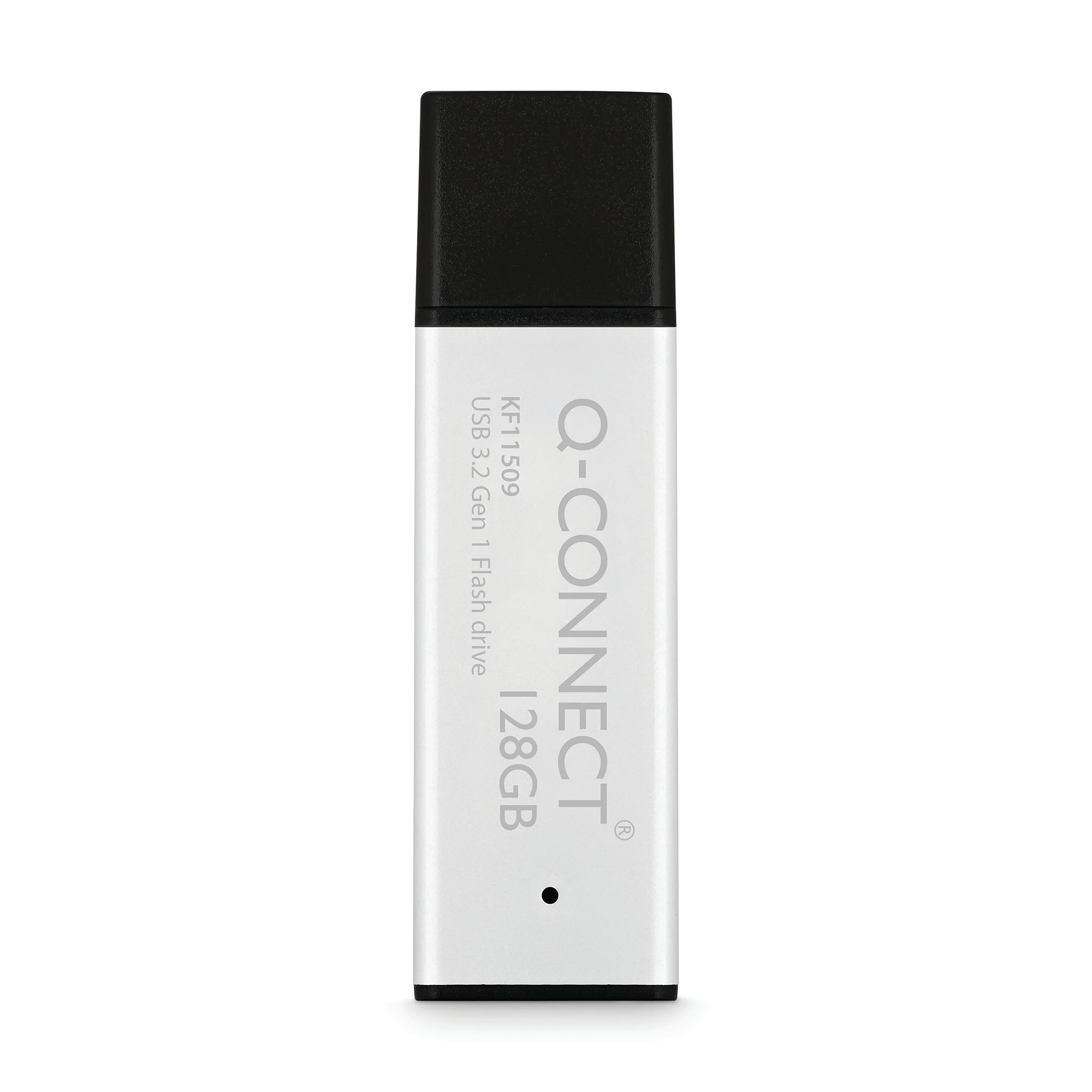 Q-Connect Black/Silver USB 3.0 High Performance 128GB Flash Drive KF11509