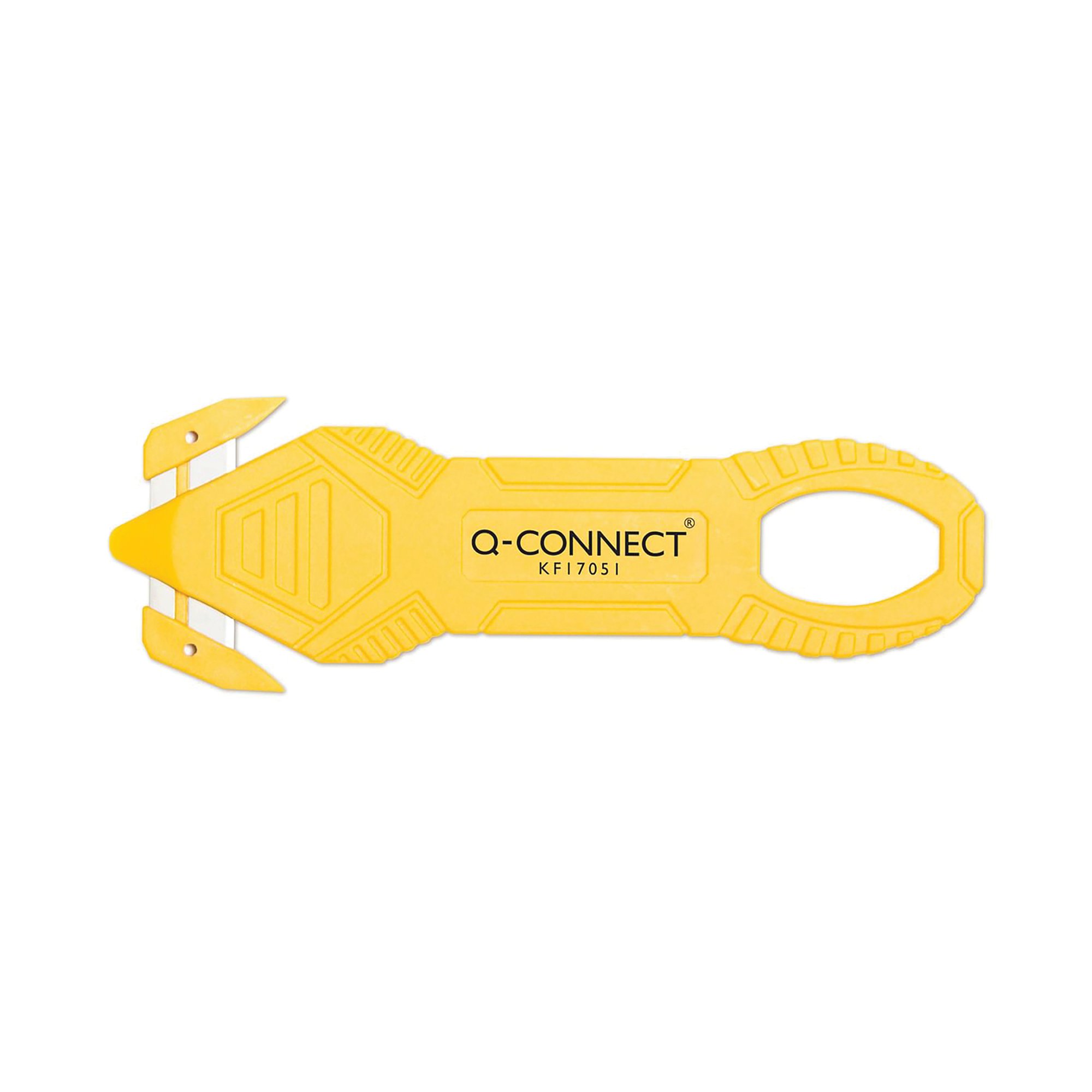 Q-Connect 3-in-1 Safety Cutter Concealed Steel Blade Yellow KF17051