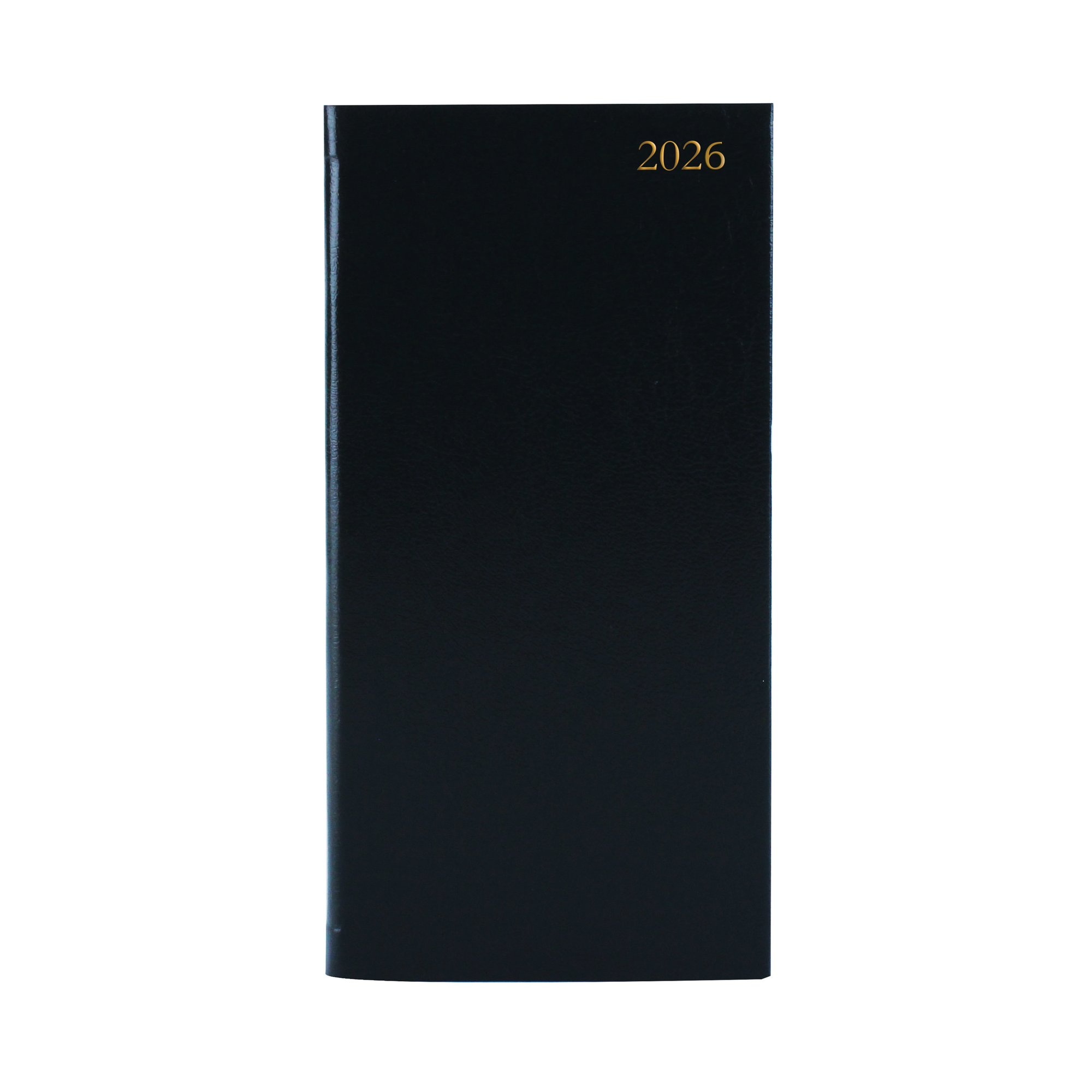 5 Star Slim Desk Diary Portrait Week To View Black 2026 KF1BK26