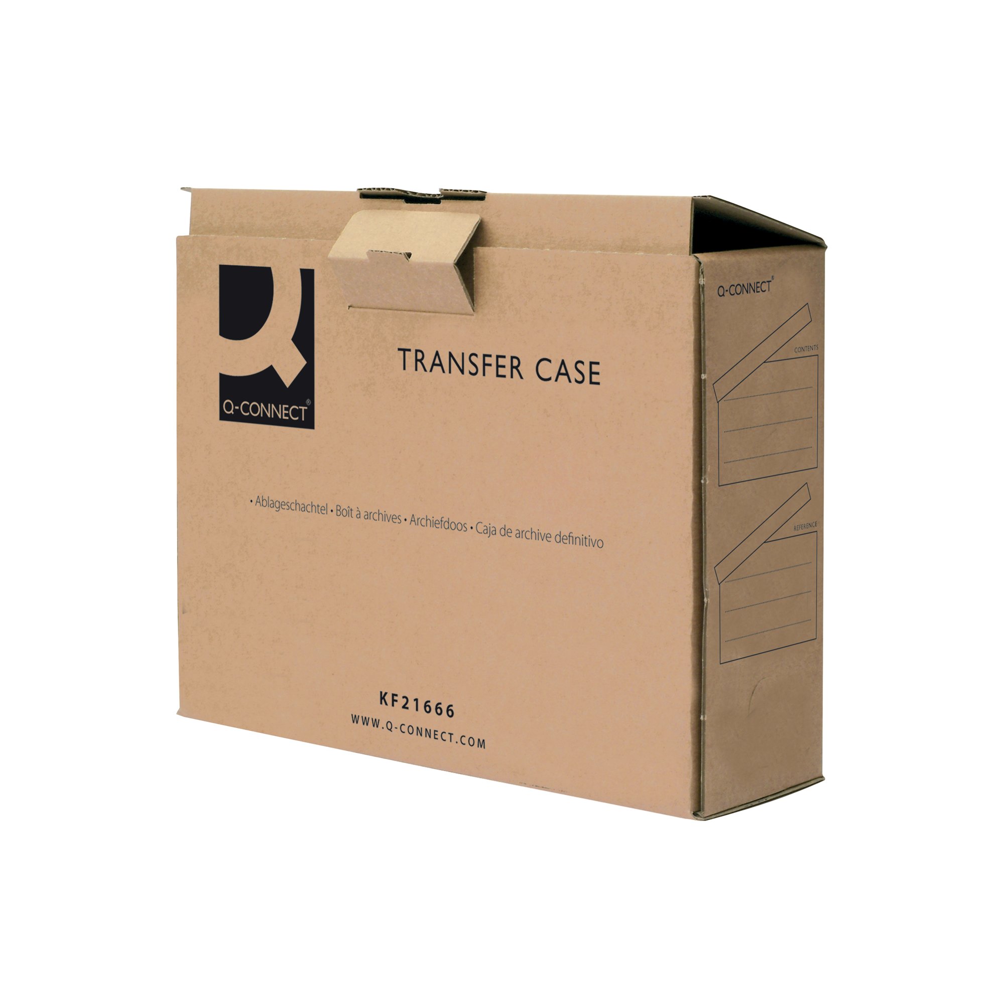 Q-Connect Transfer Case 317x92x241mm Brown (Pack of 20) KF21666