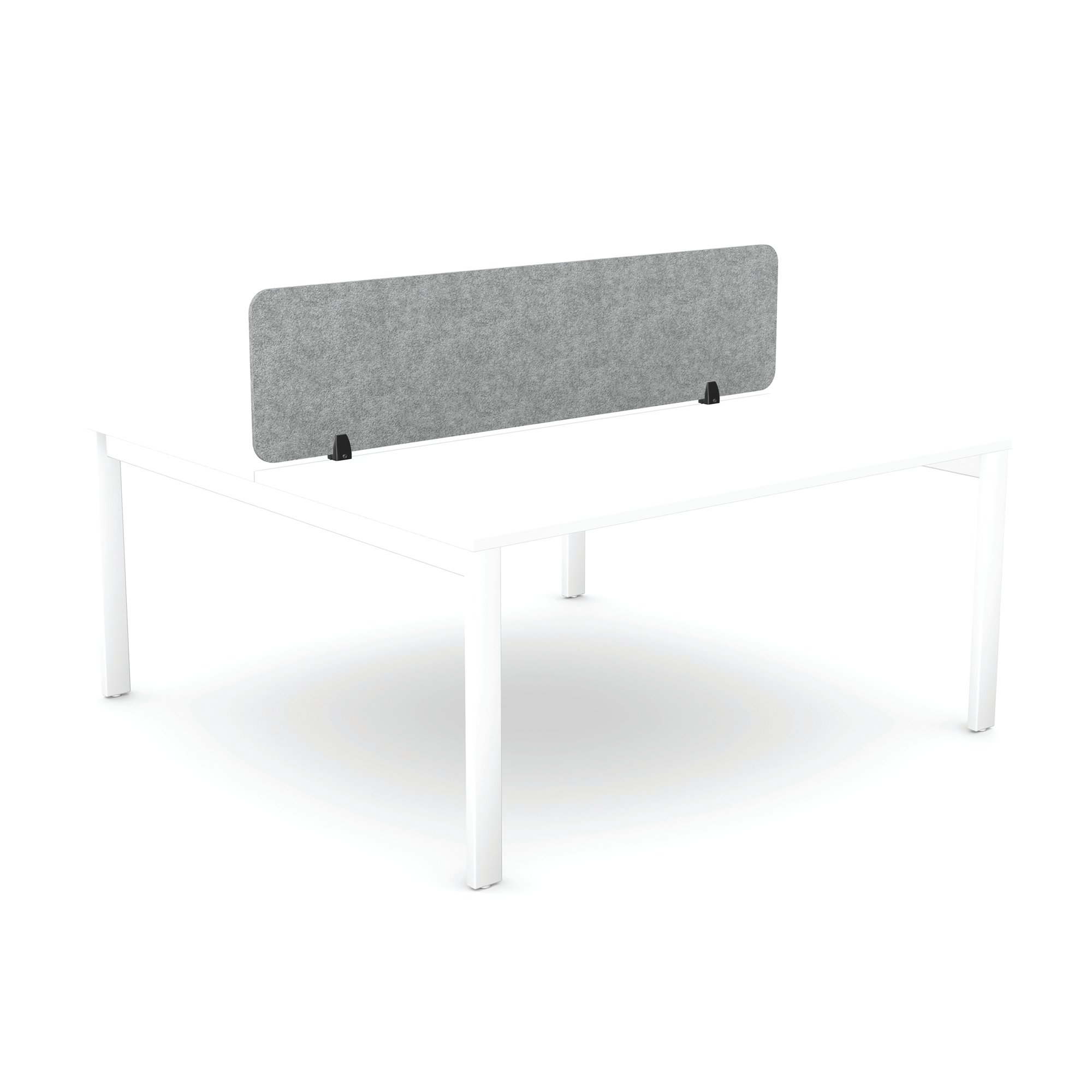5 Star Desk Mounted PET Screen 1590x400mm Grey KF70124