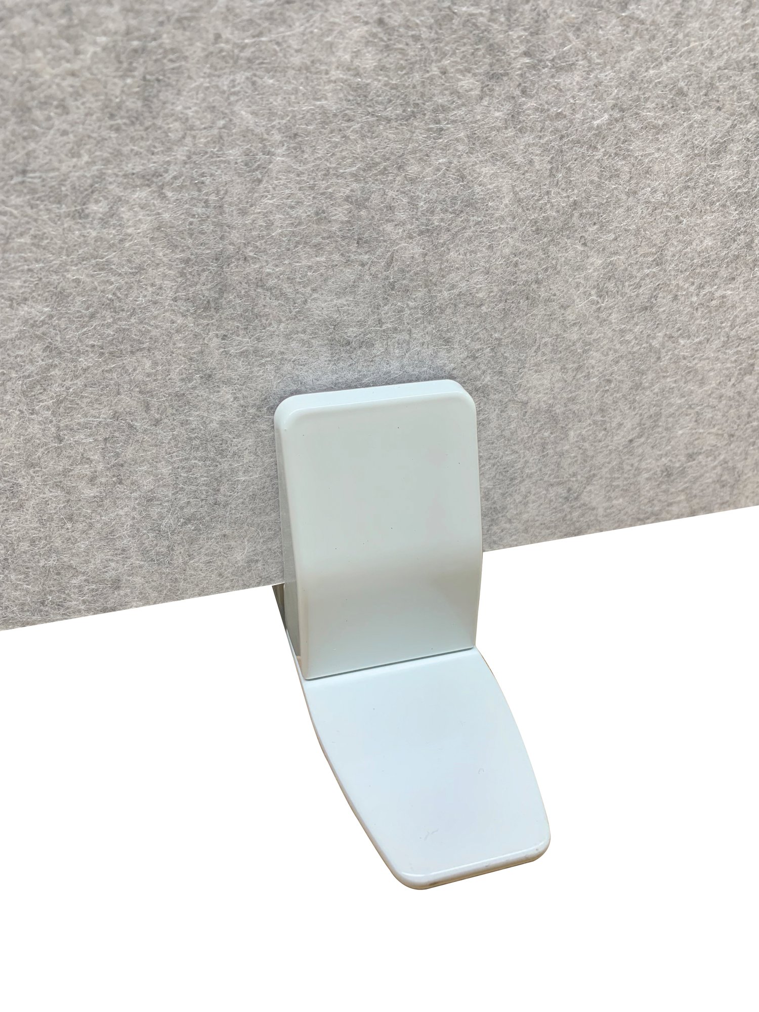 5 Star Surface Moveable Mount Desktop PET Clamps x 2 White KF70131