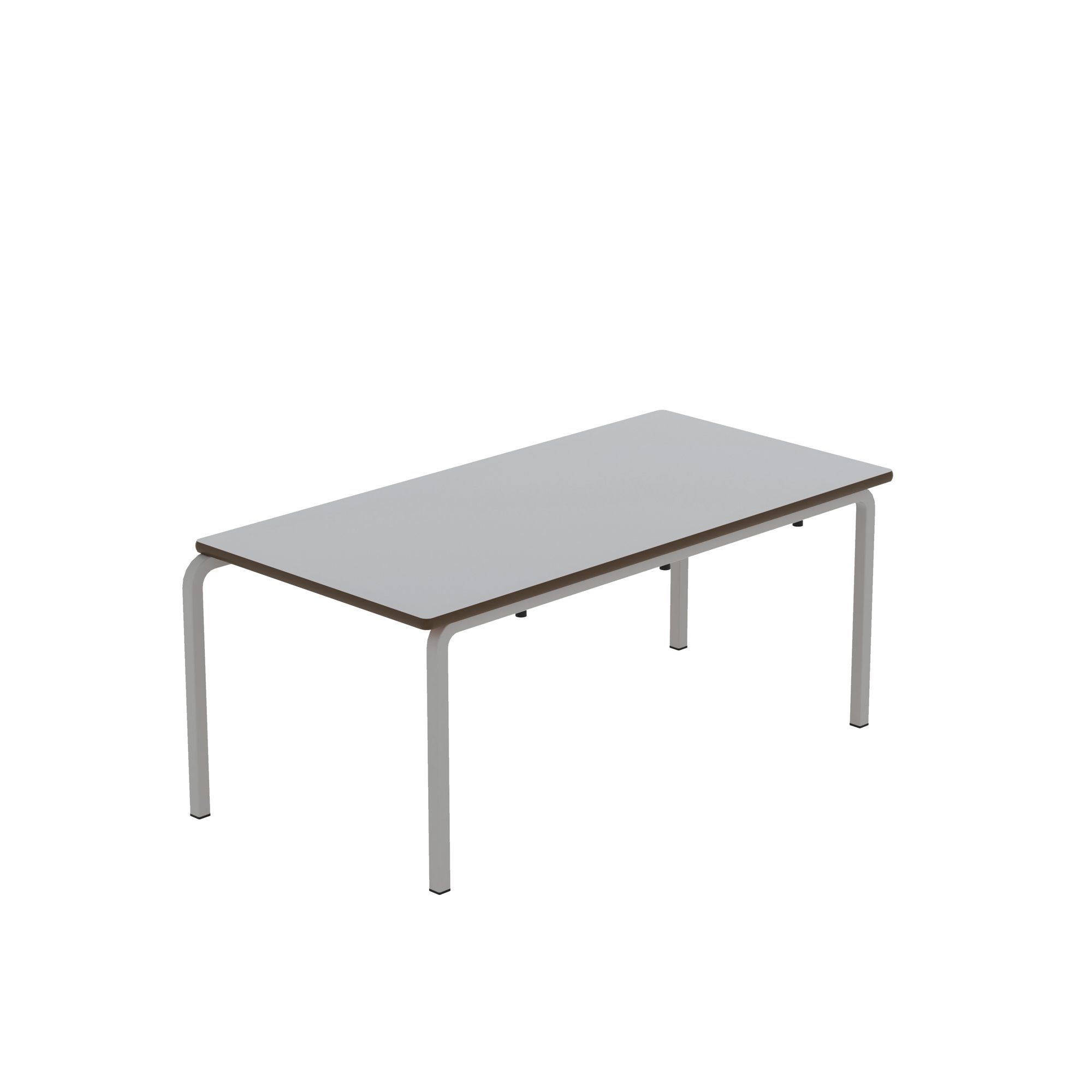 Titan Crush Bent Frame Table 1100x550x460mm Grey KF70451