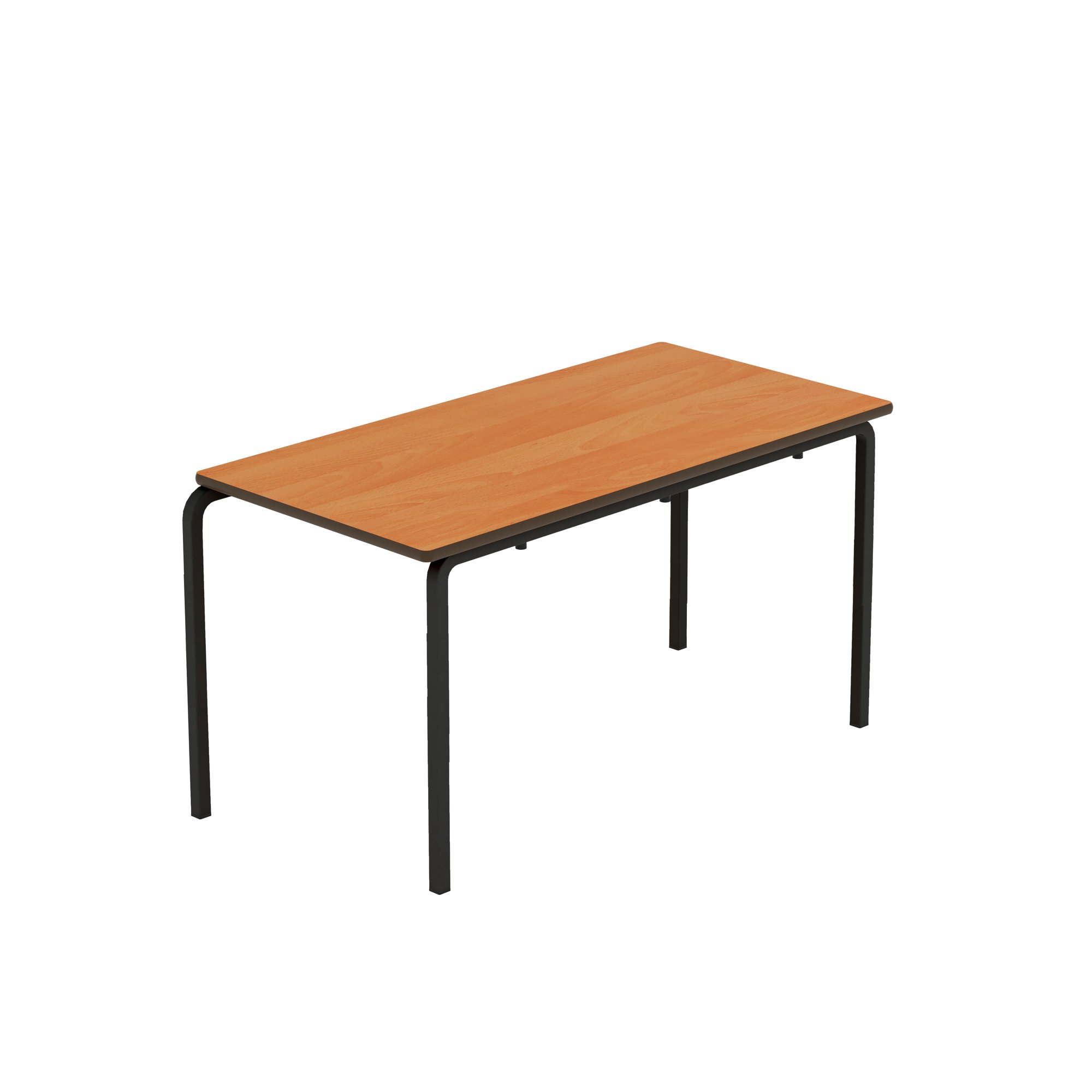 Titan Crush Bent Frame Table 1100x550x590mm Beech/Black KF70464