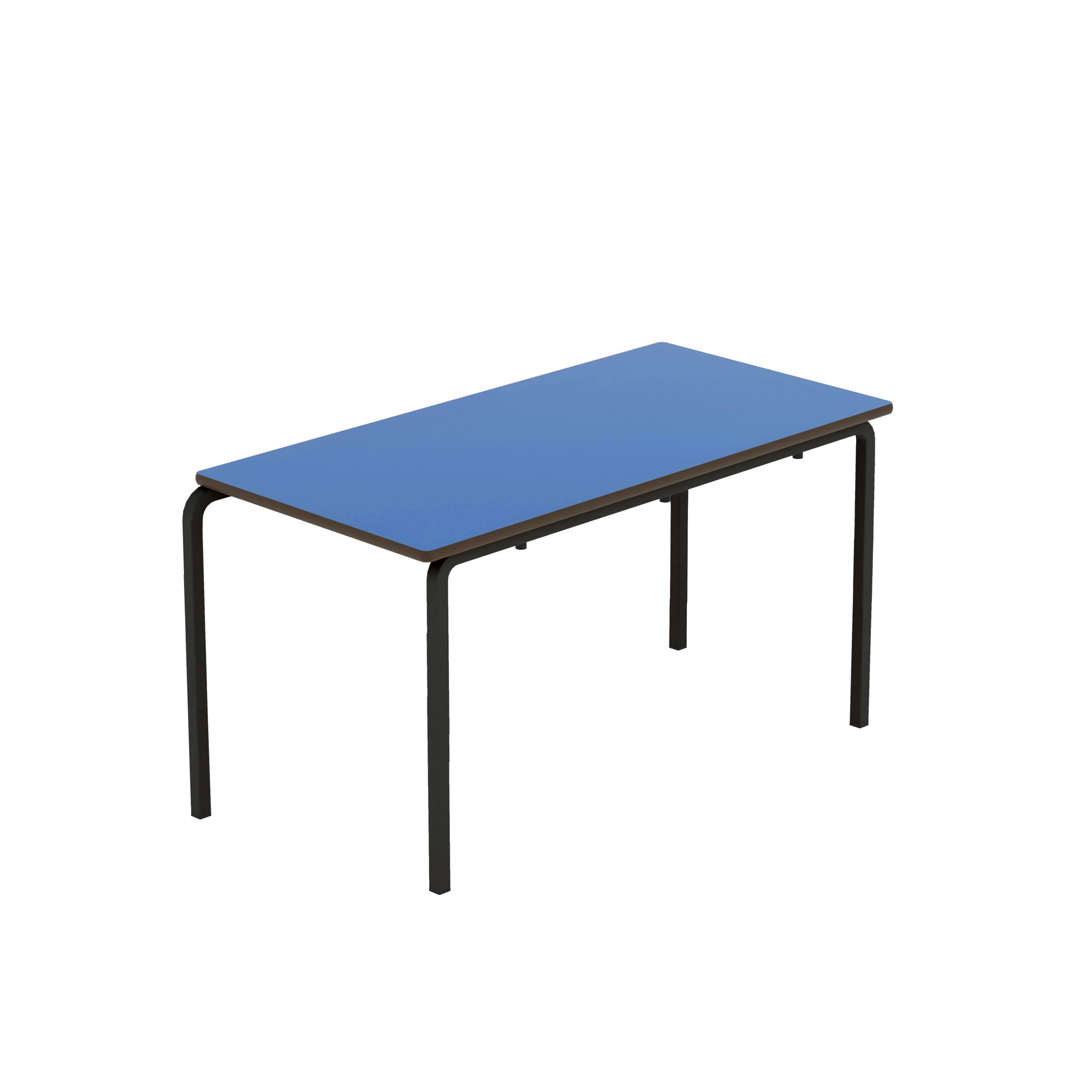 Titan Crush Bent Frame Table 1100x550x590mm Blue/Black KF70468