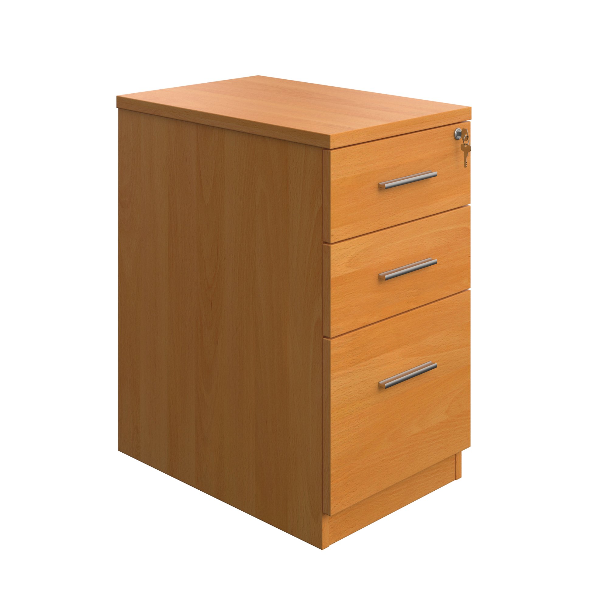5 Star Modara 18mm Dskh 3 Drw Pedestal 434x600x730mm Beech KF74110