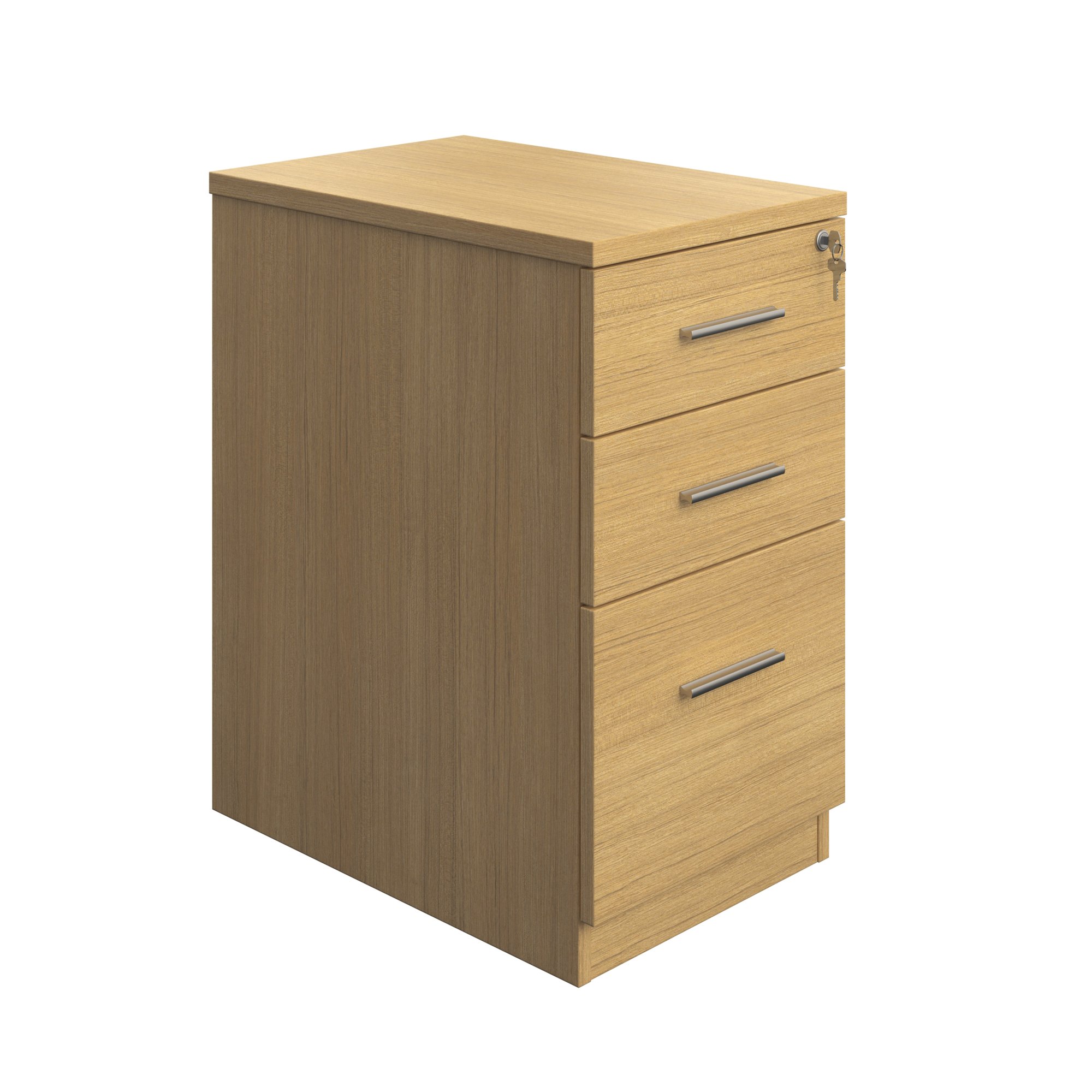 5 Star Modara 18mm Dskh 3 Drw Pedestal 434x600x730mm Oak KF74111