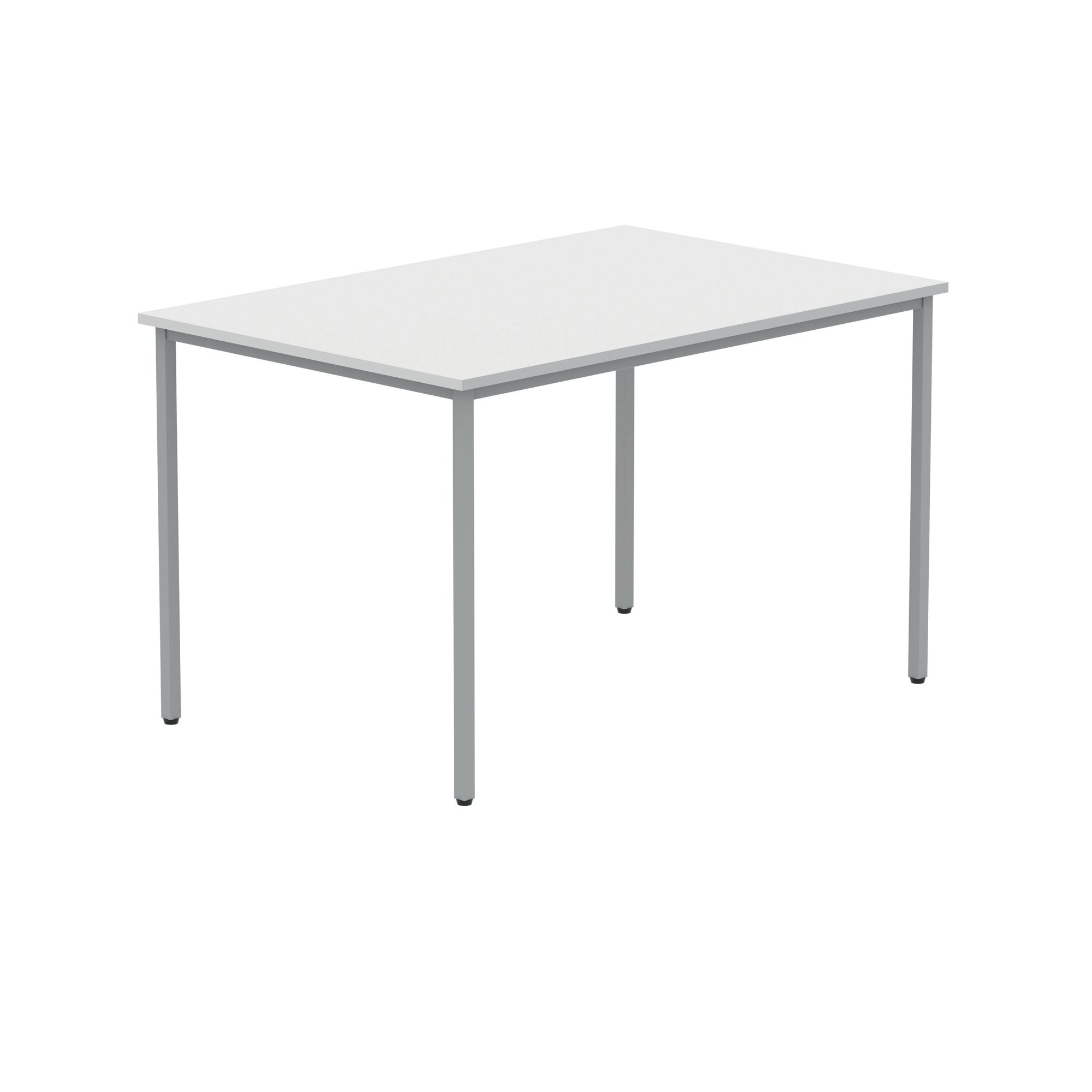 Polaris Rectangular Multipurpose Table 1200x800x730mm Arctic White/Silver KF77900