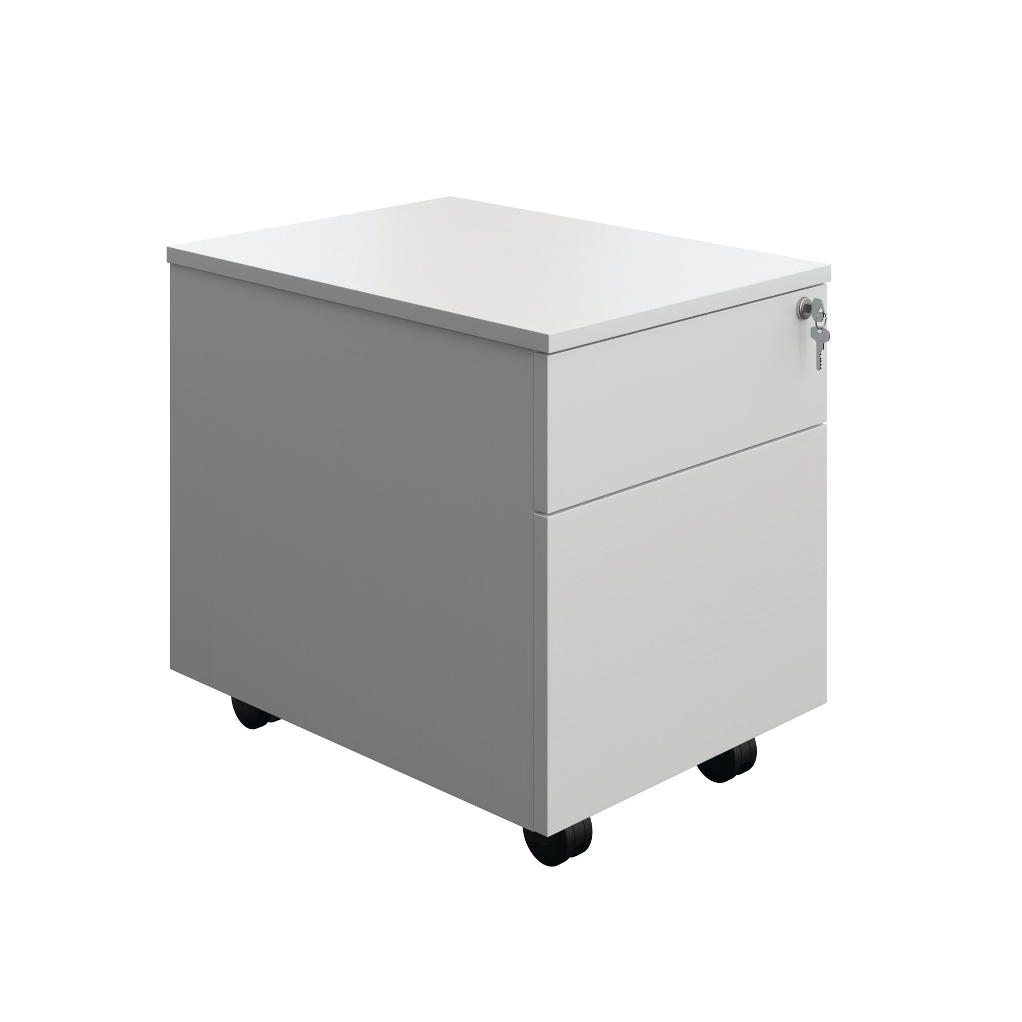 5 Star Modara 18mm Mobile 2 Drw Pedestal 434x580x525mm White KF79825