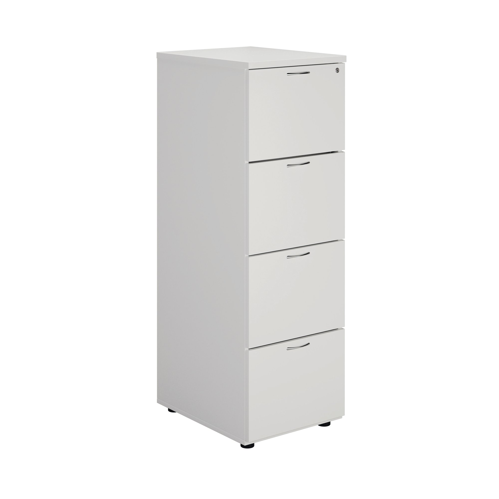 First 4 Drawer Filing Cabinet 464x600x1365mm White KF79920
