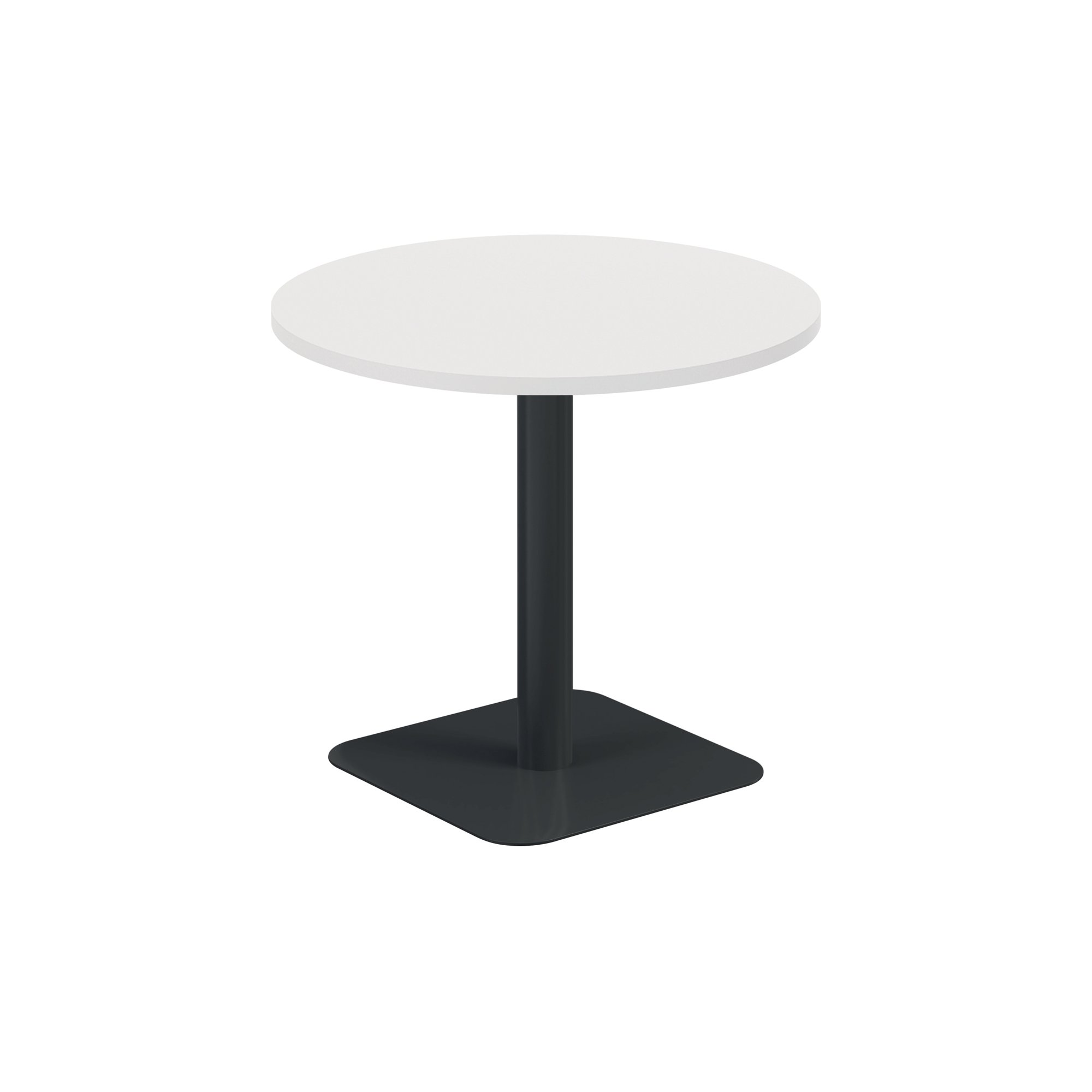 5 Star Forge Mid Round Table 800mm White/Black KF800204