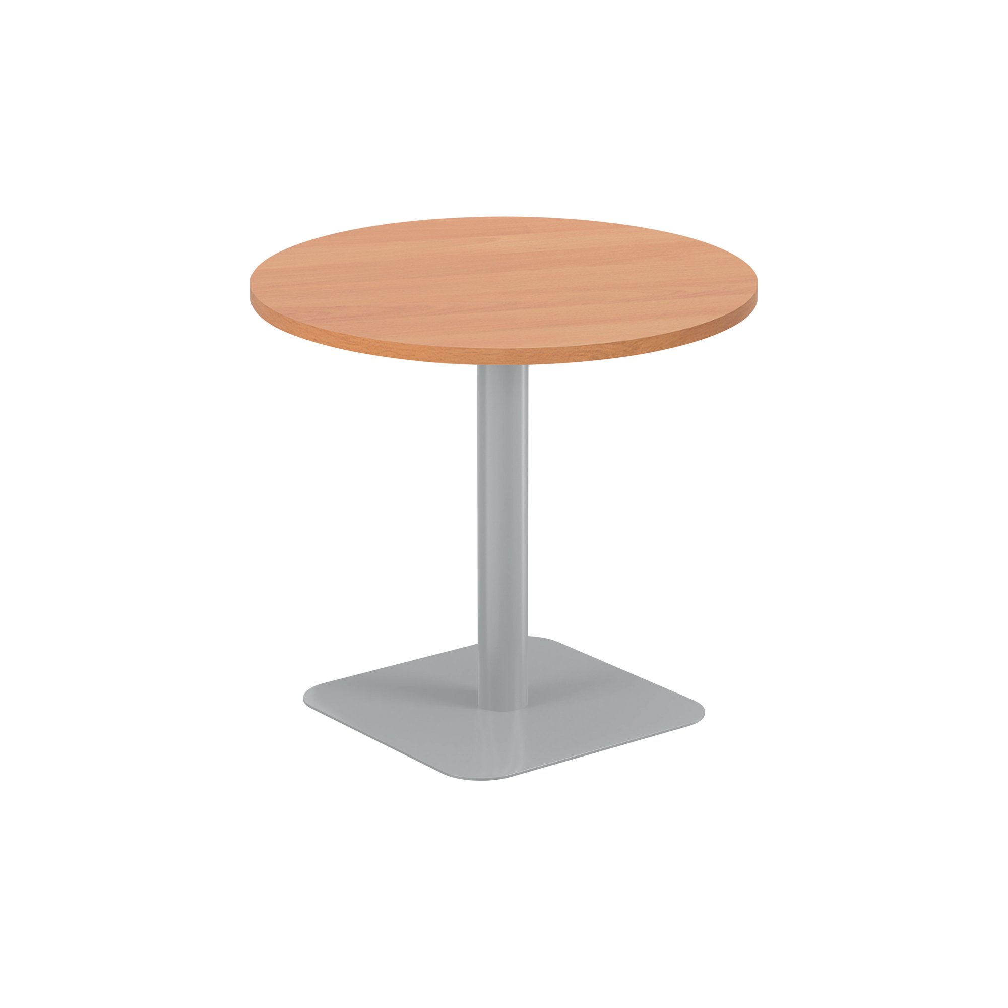 5 Star Forge Mid Round Table 800mm Beech/Silver KF800210
