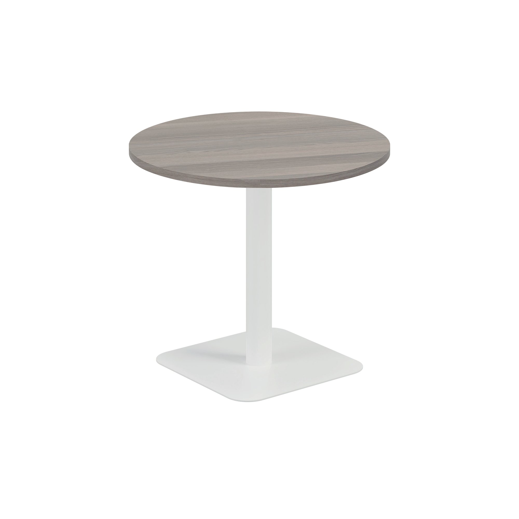5 Star Forge Mid Round Table 800mm Grey Oak/White KF800222