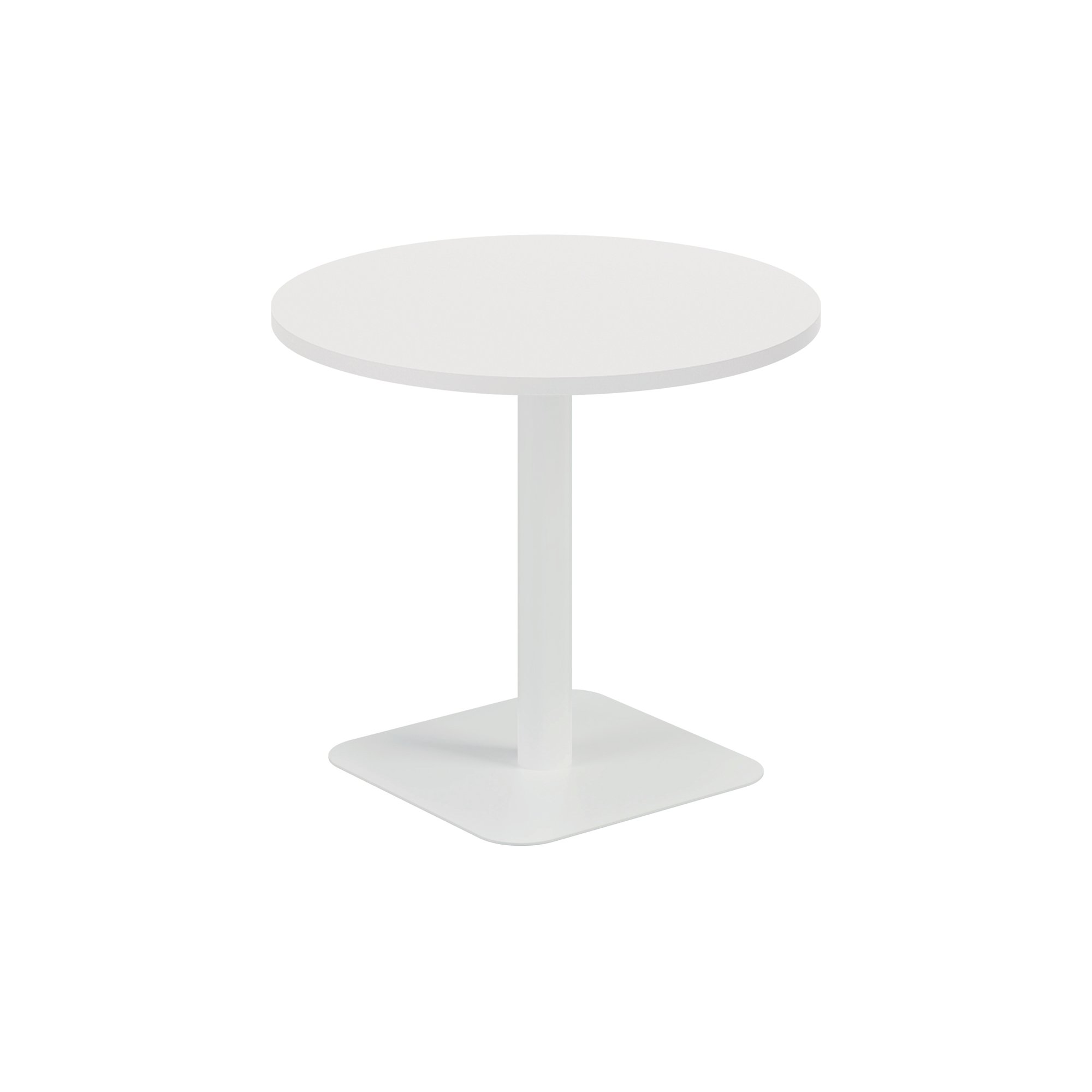 5 Star Forge Mid Round Table 800mm White/White KF800224