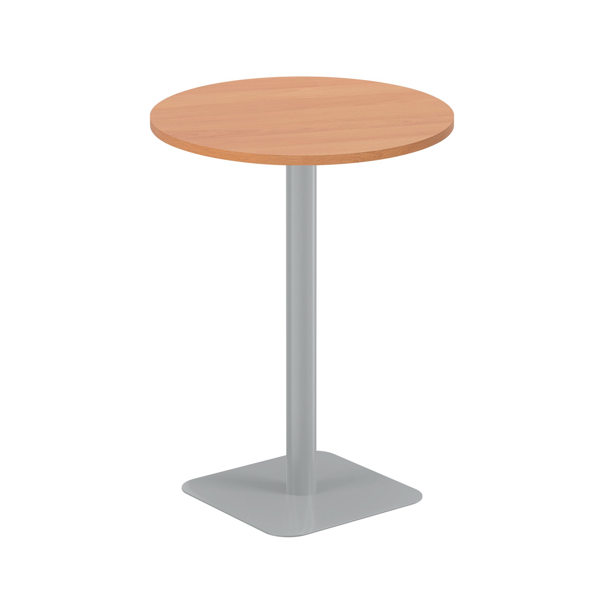 5 Star Forge High Round Table 800mm Beech/Silver KF800358