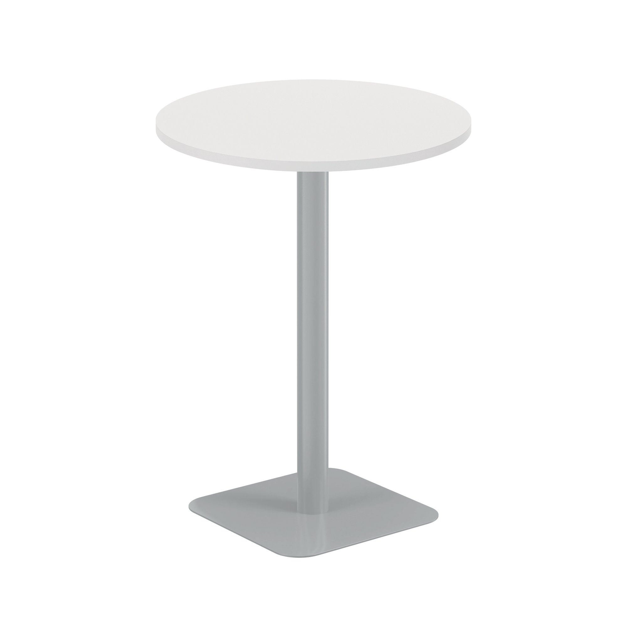5 Star Forge High Round Table 800mm White/Silver KF800362
