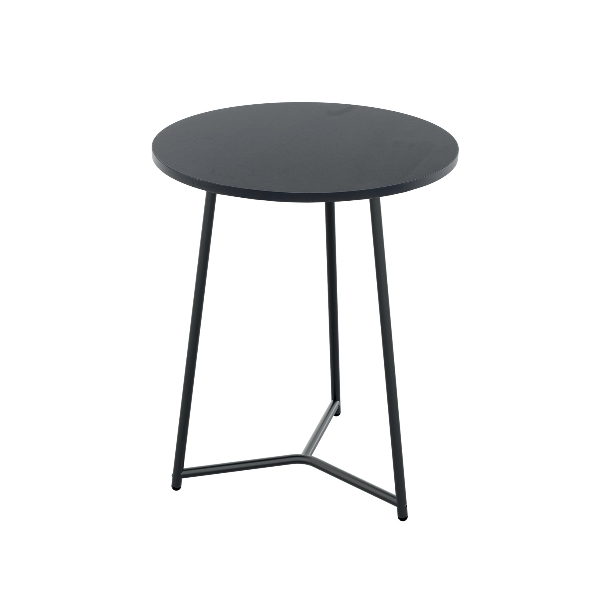 5 Star Shore Mid Round Table 600x735mm Black/Black KF823438