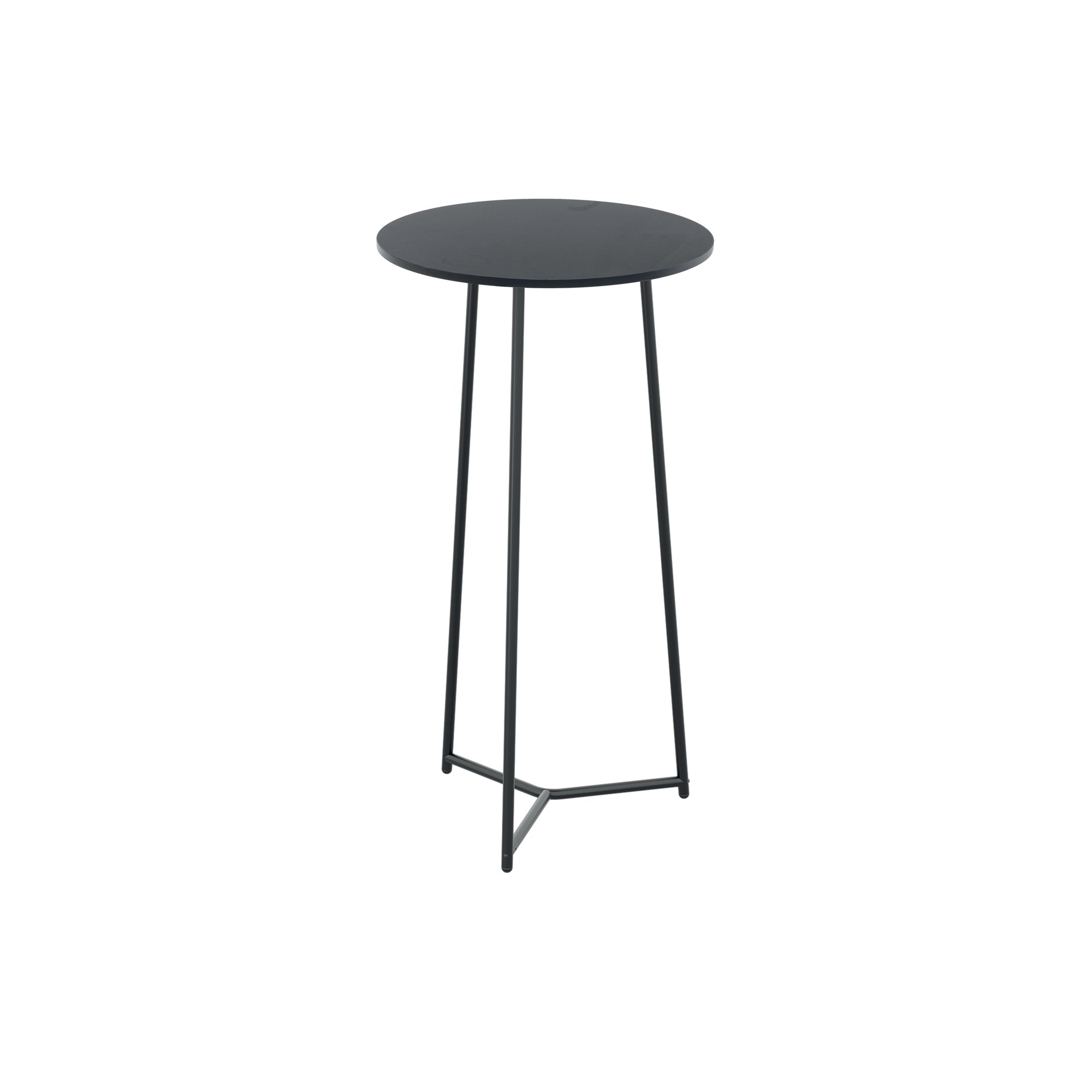 5 Star Shore High Round Table 600x1110mm Black/Black KF823506