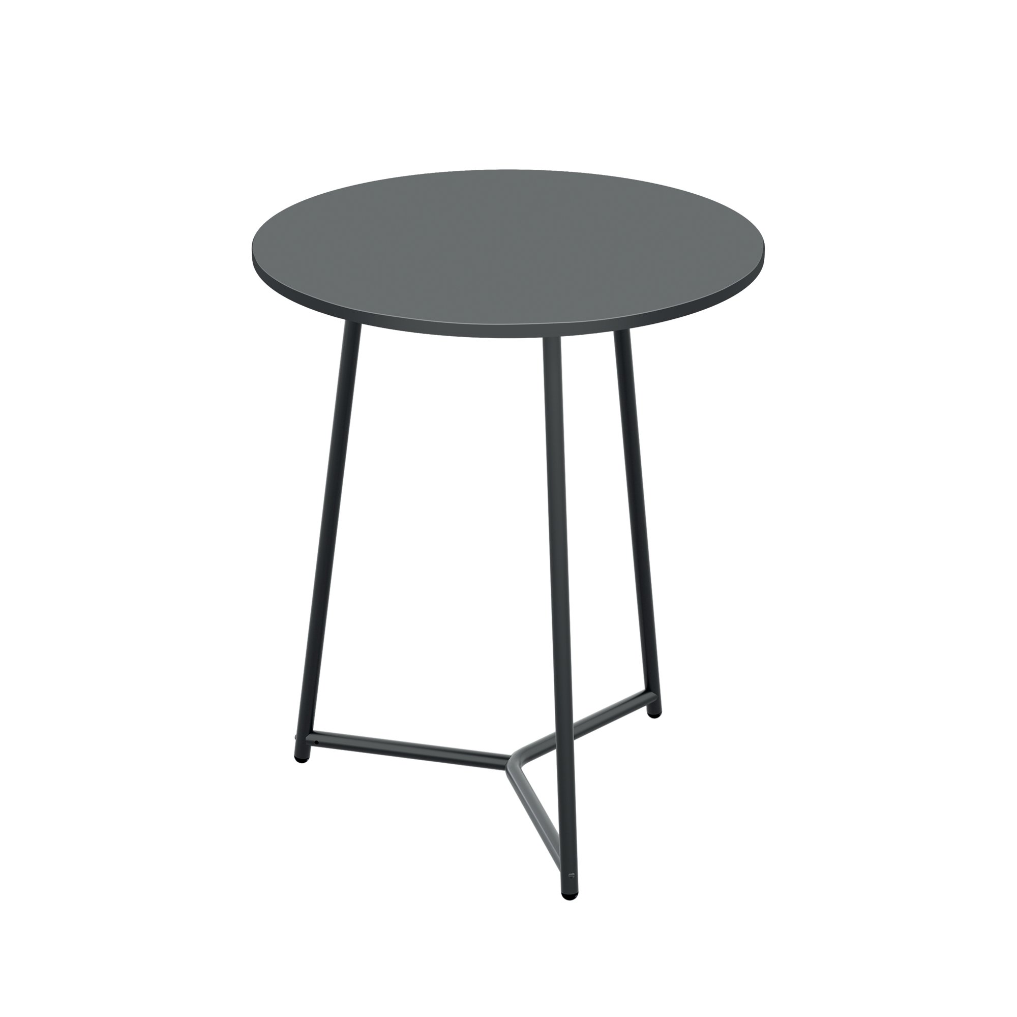 5 Star Shore Mid Round Table 800x735mm Black/Black KF823643