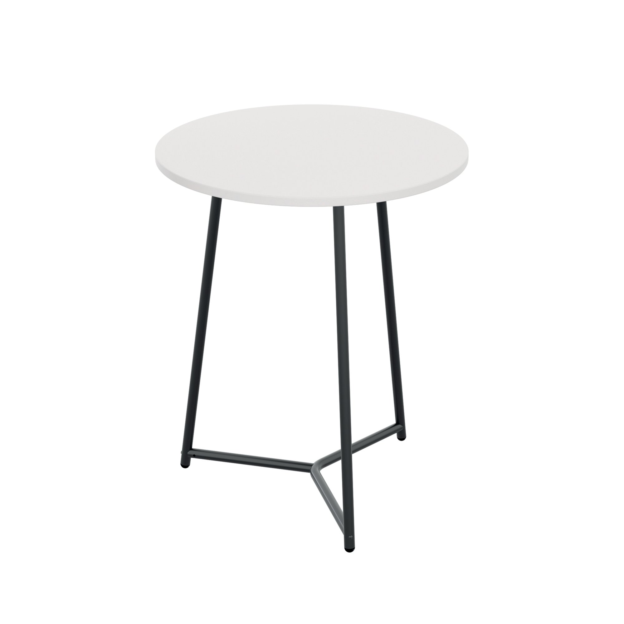 5 Star Shore Mid Round Table 800x735mm White/Black KF823698