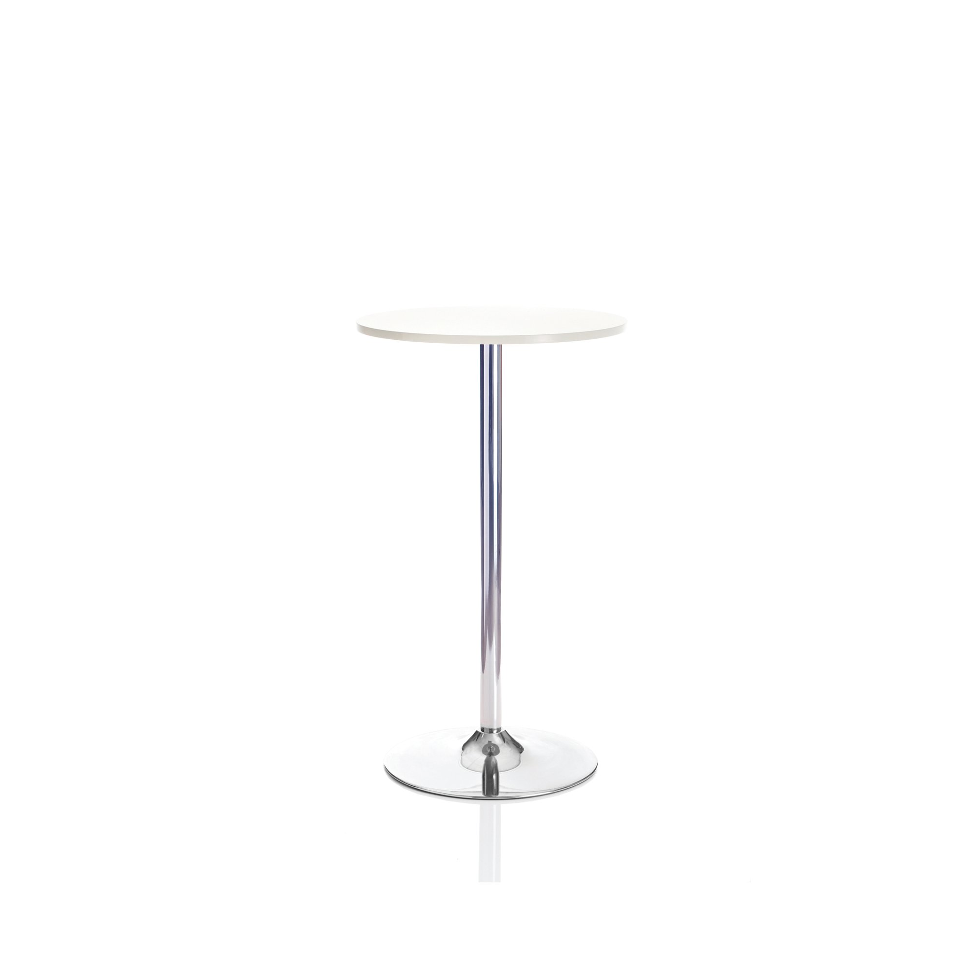5 Star Sosta High Round Bistro Table 600x1045mm White/Chrome KF840209