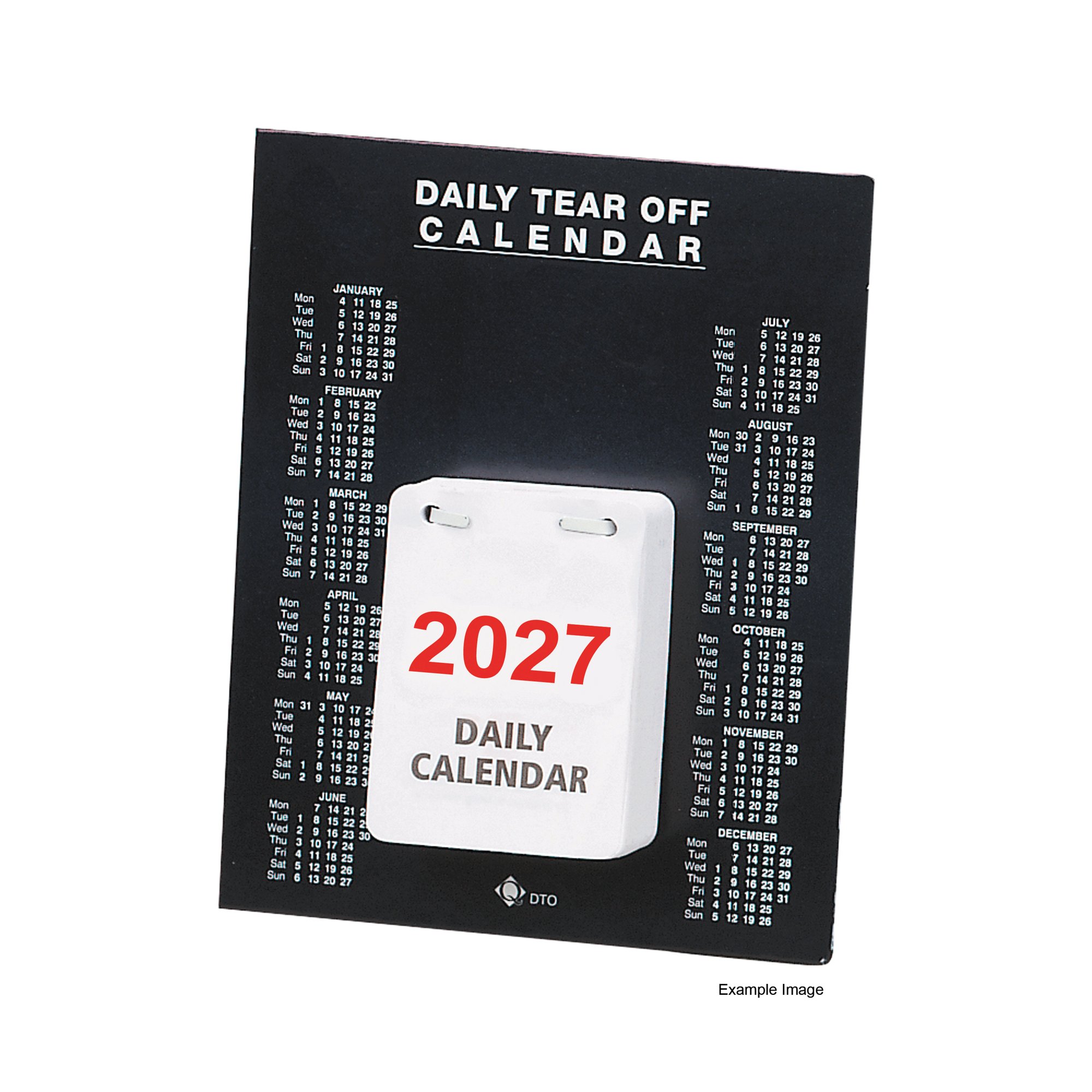Q-Connect Daily Tear Off Desk Calendar 2027 KFDTO27