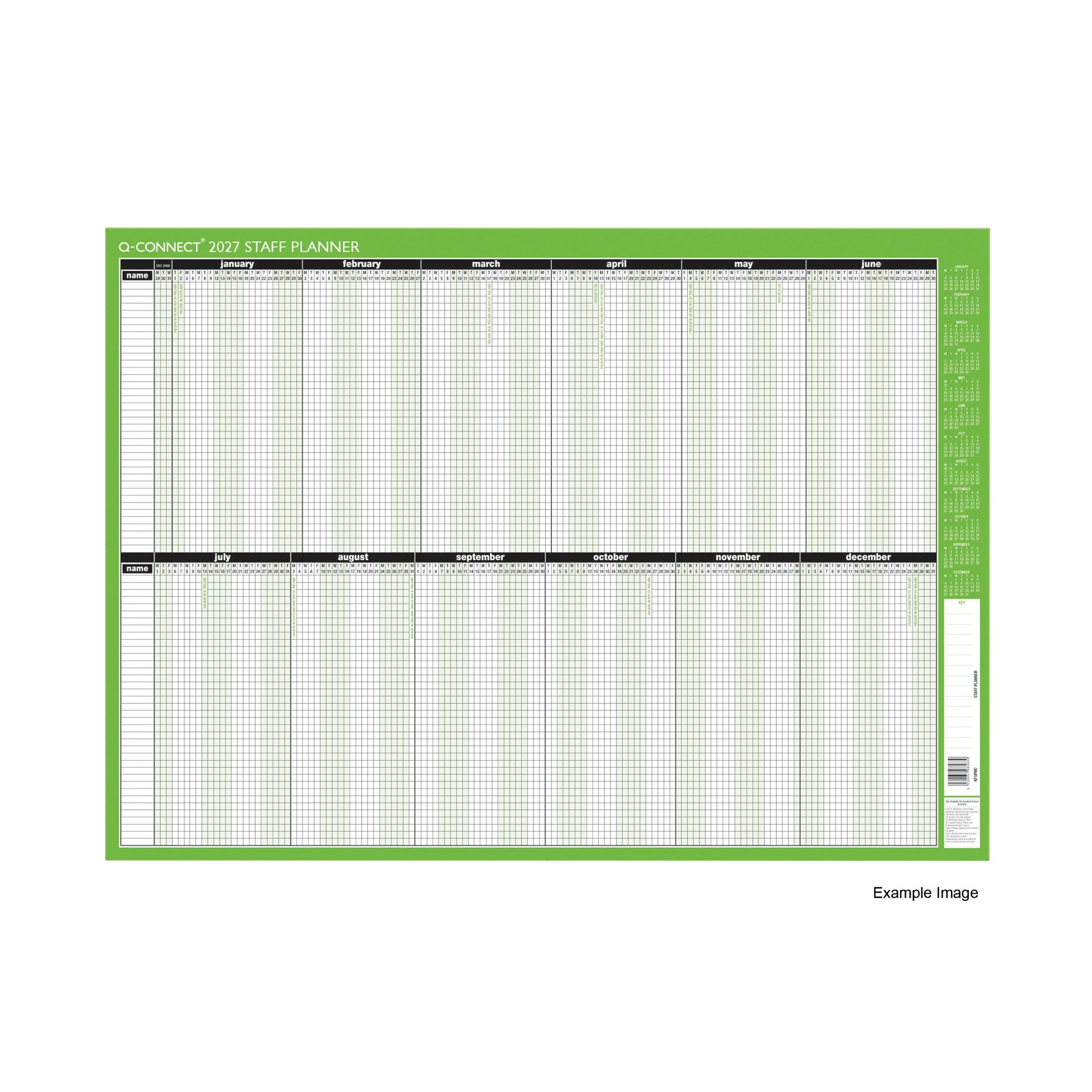 Q-Connect Staff Planner Unmounted 2027 KFSPU27