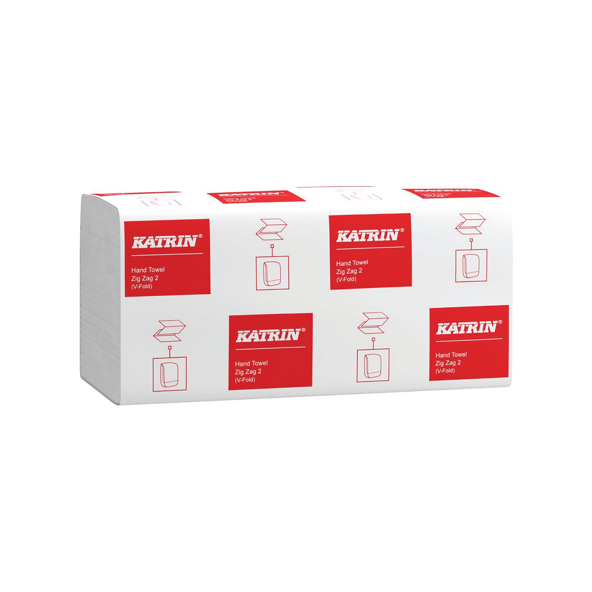 Katrin Classic Zig Zag 2-Ply White 200 Sheet (Pack of 20) 35298