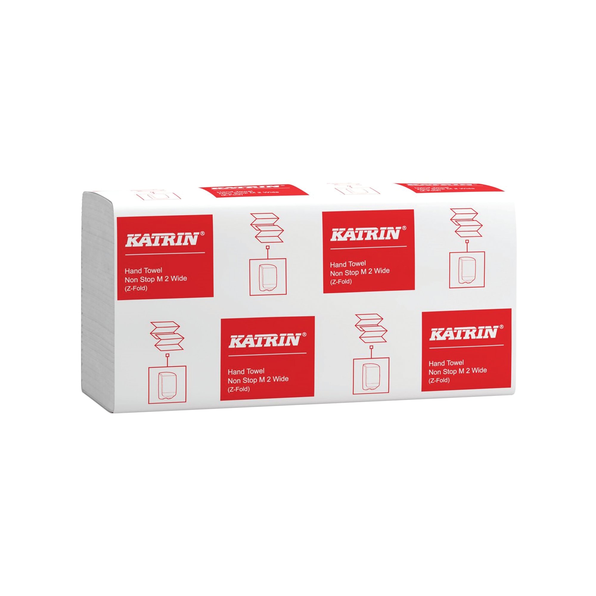 Katrin 2-Ply Z-Fold Paper Towel Non-Stop Wide x160 Pack of 21 101306