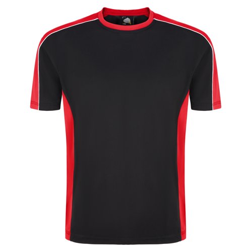 ORN Avocet Unisex Wicking T-Shirt Black/Red M 1008.BKRD.M