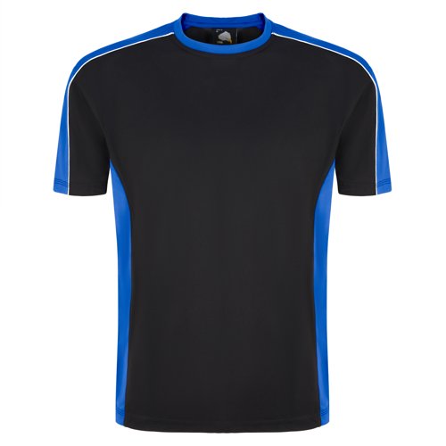 ORN Avocet Unisex Wicking T-Shirt Black/Royal Blue M 1008.BKRY.M