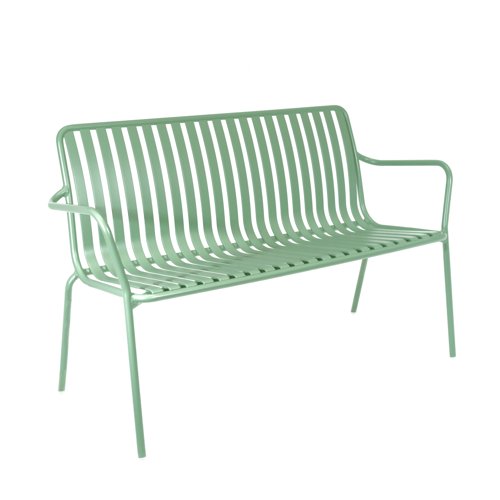 Lark Two Seater Bench Aluminium Fair Green 1043438ND