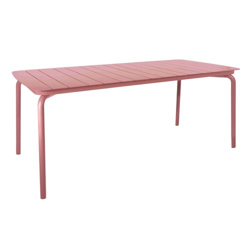 Lark Rectangular Slatted Table 1806mm Aluminium Brick Dust 1043458ND