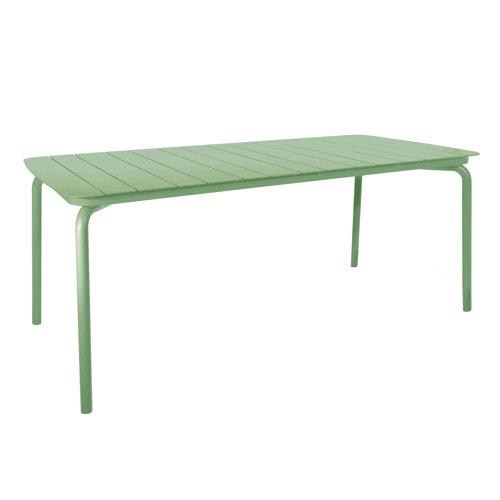Lark Rectangular Slatted Table 1806mm Aluminium Fair Green 1043570ND